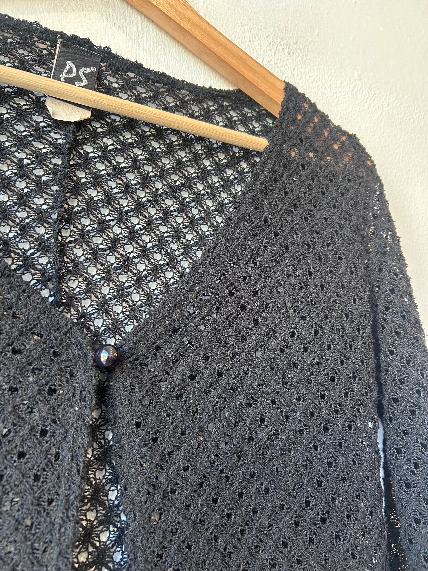 90's Single Button Knit Cardigan