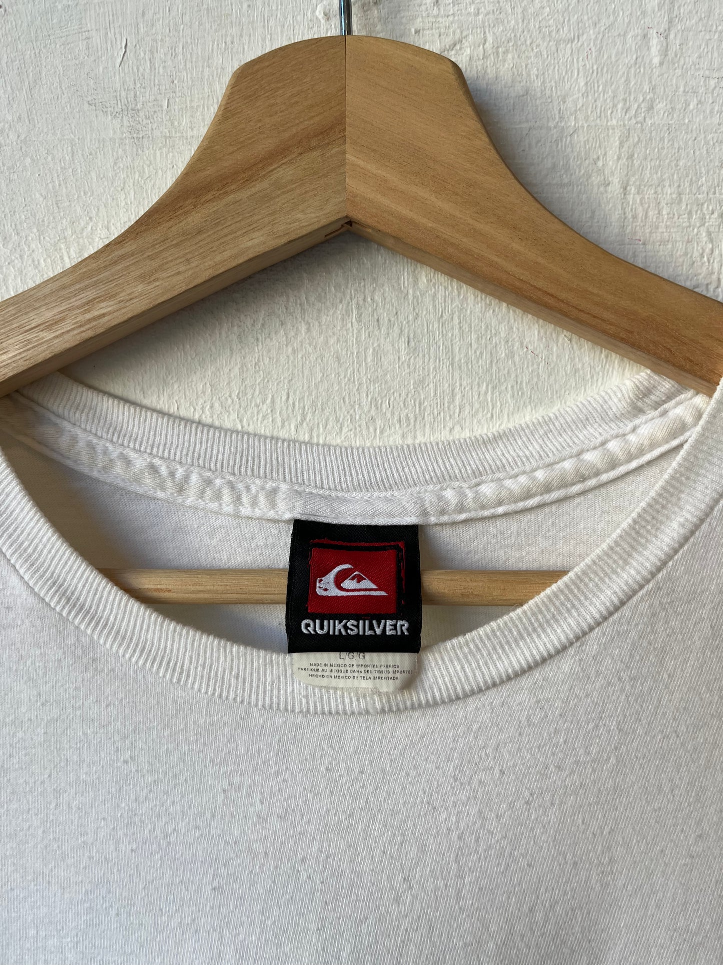 Y2K Quiksilver White T-Shirt