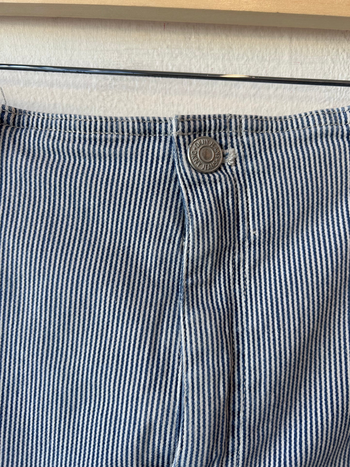90's Striped Denim Skirt 32"