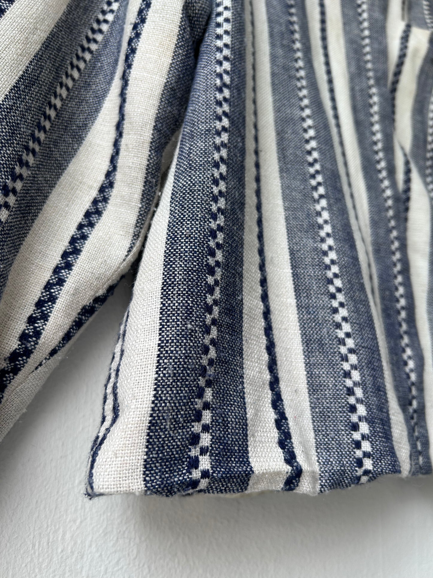 70's Striped Woven Blazer