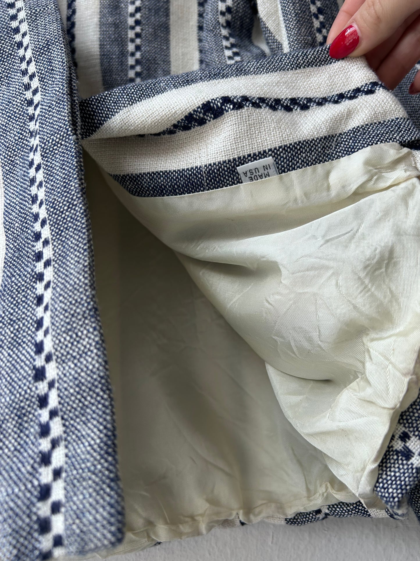 70's Striped Woven Blazer