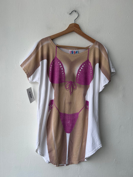 90's Bikini Beach Cover Up Shirt