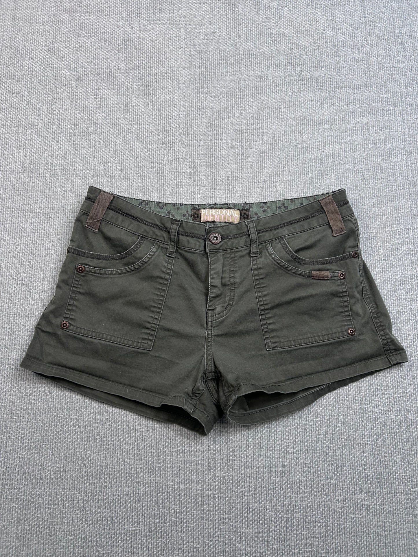 Y2K Green Mini Shorts 28"