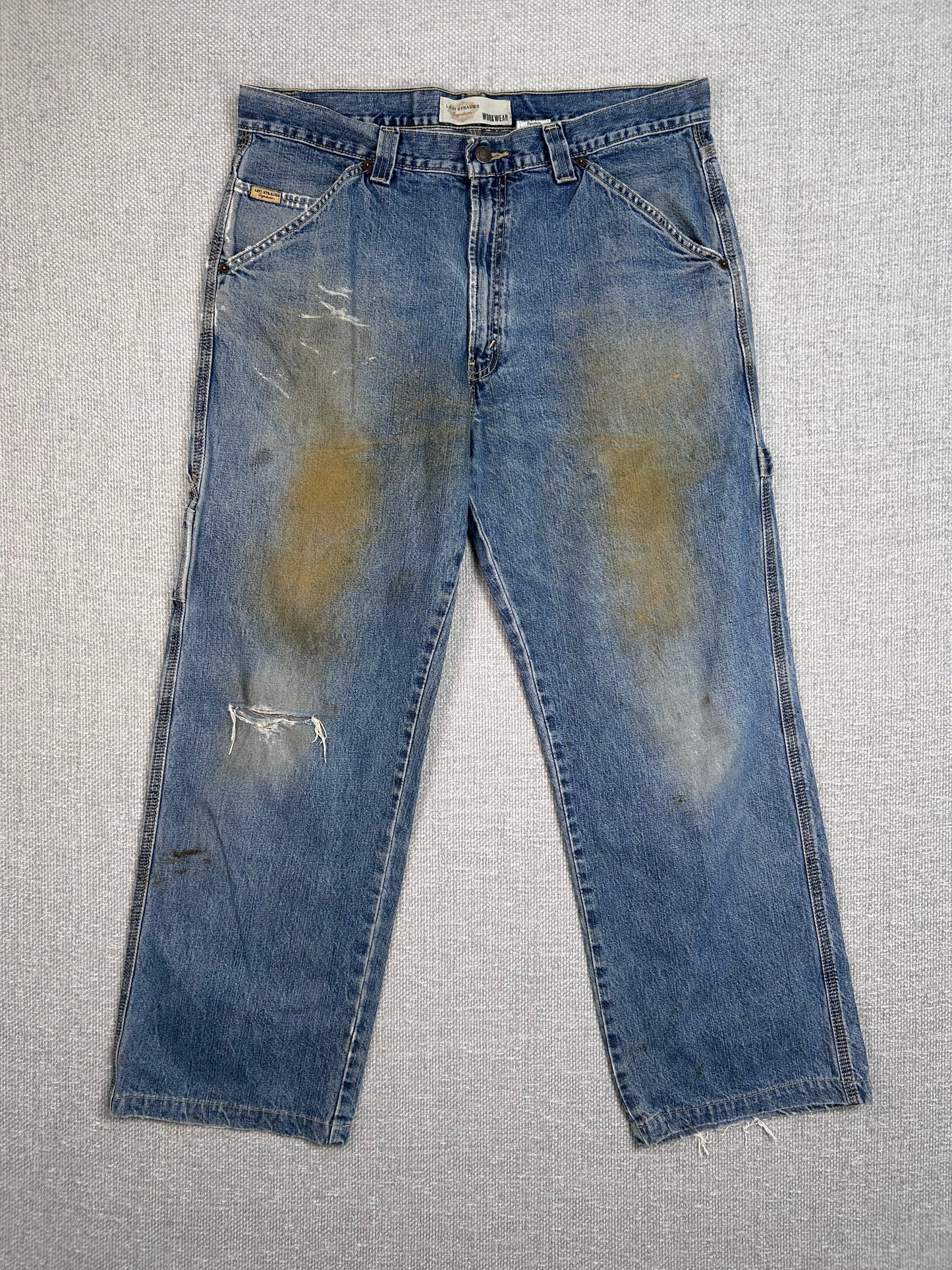 Y2K Levi's Distressed Carpenter Jeans 35"
