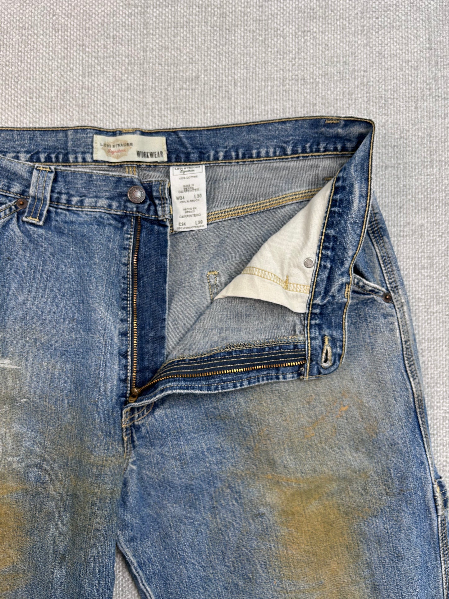 Y2K Levi's Distressed Carpenter Jeans 35"