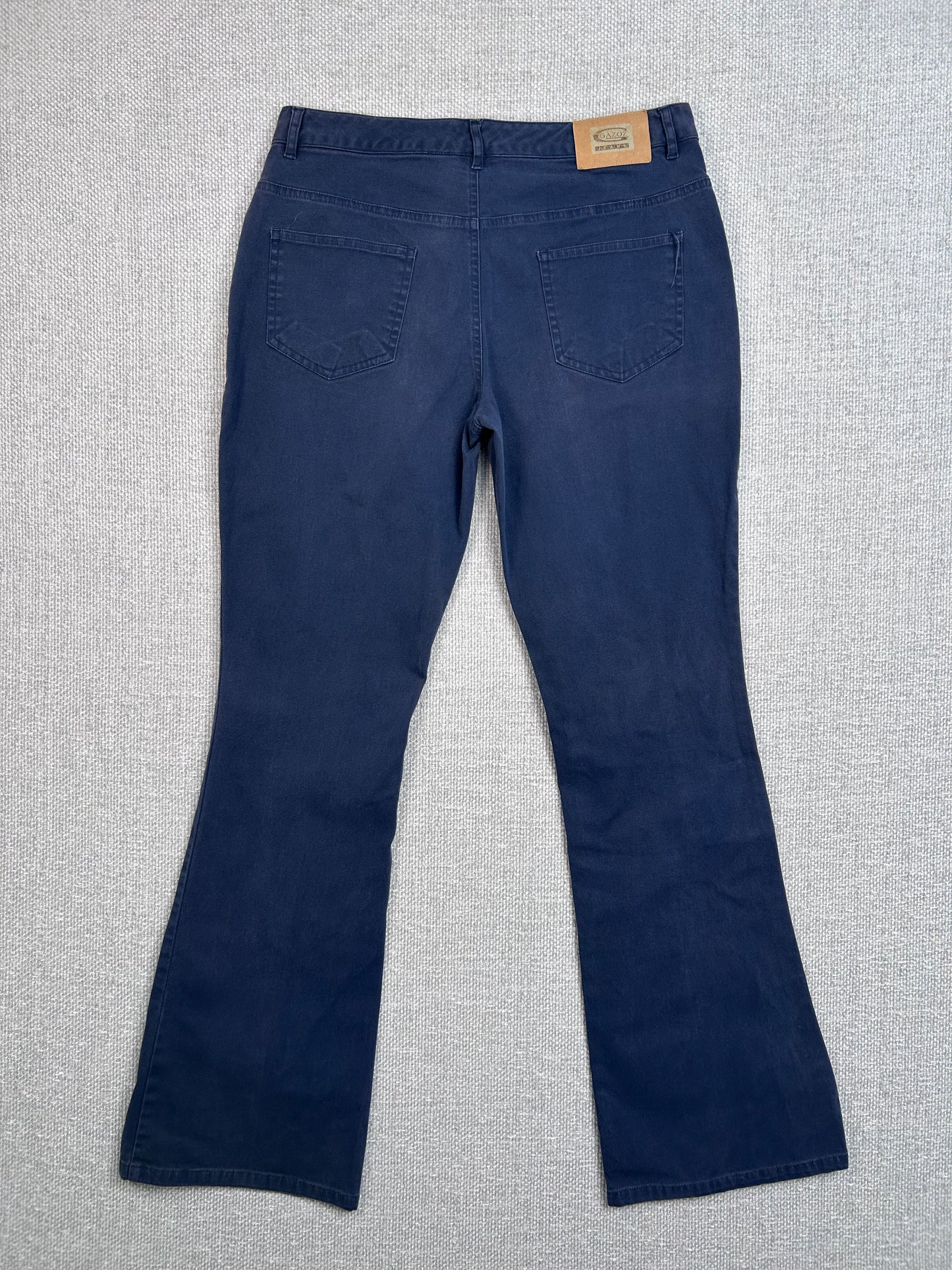 Y2K Navy Flare Cargo Pants 29"