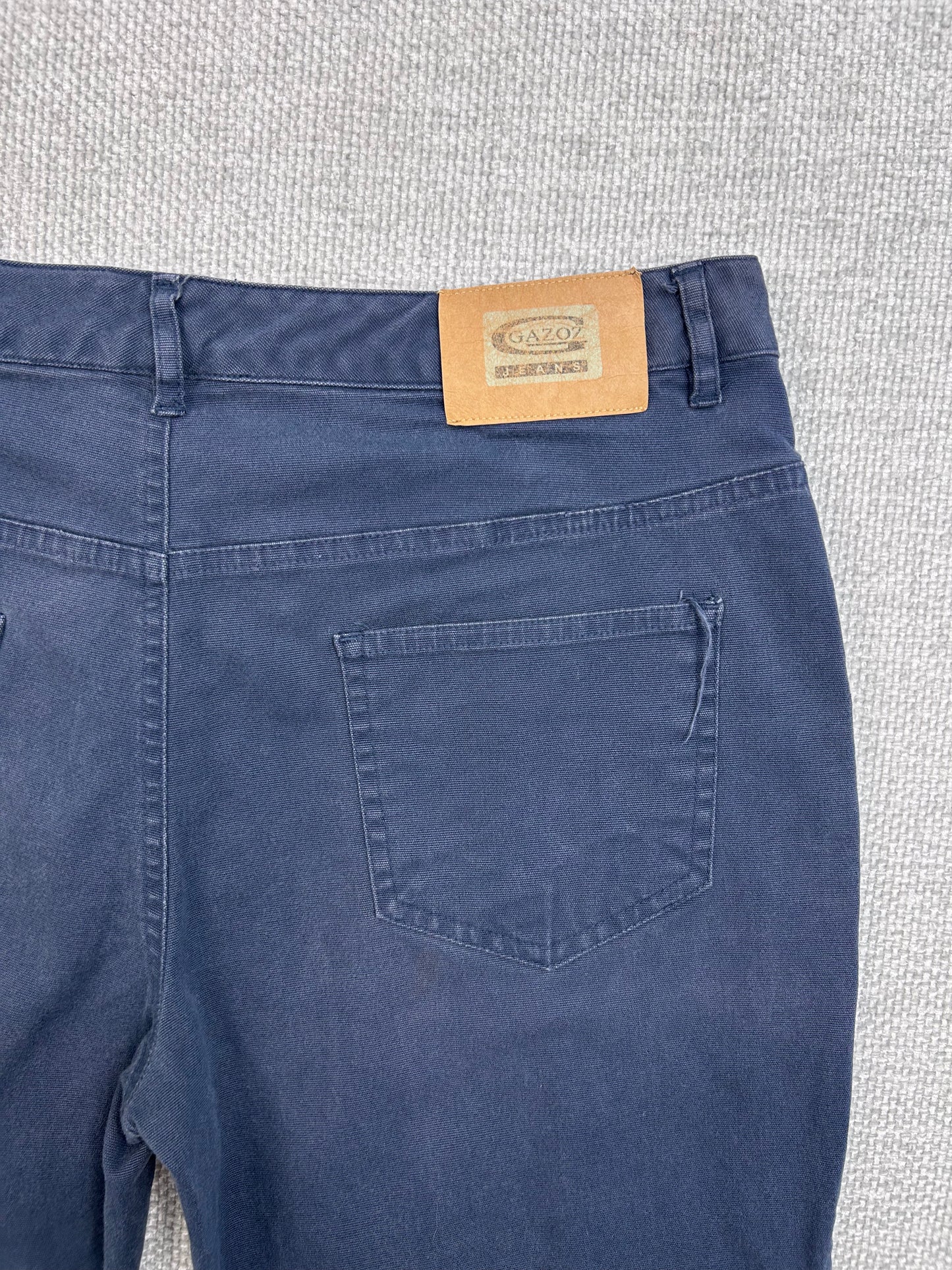 Y2K Navy Flare Cargo Pants 29"