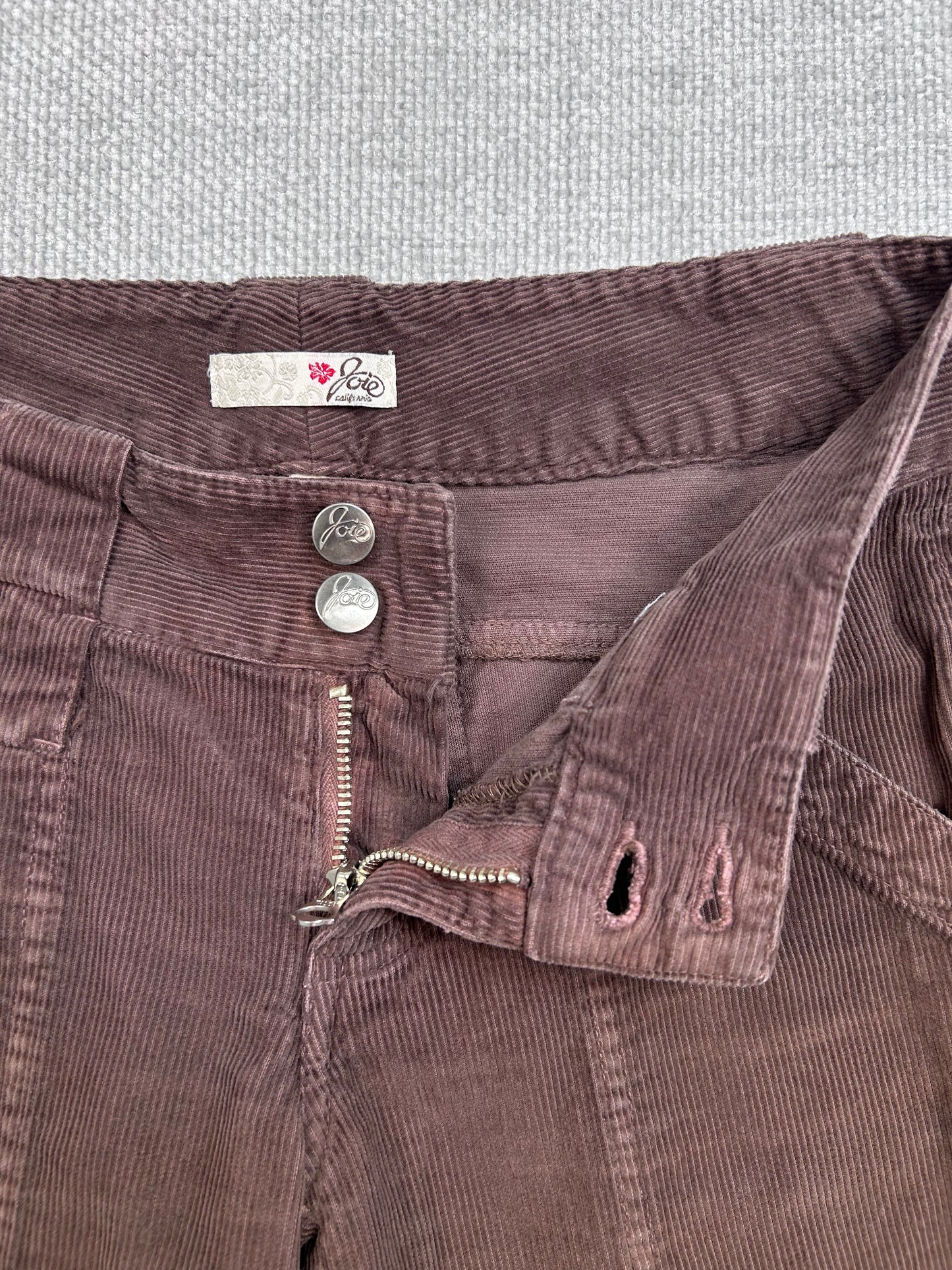 Y2K Brown Corduroy Flares 27"
