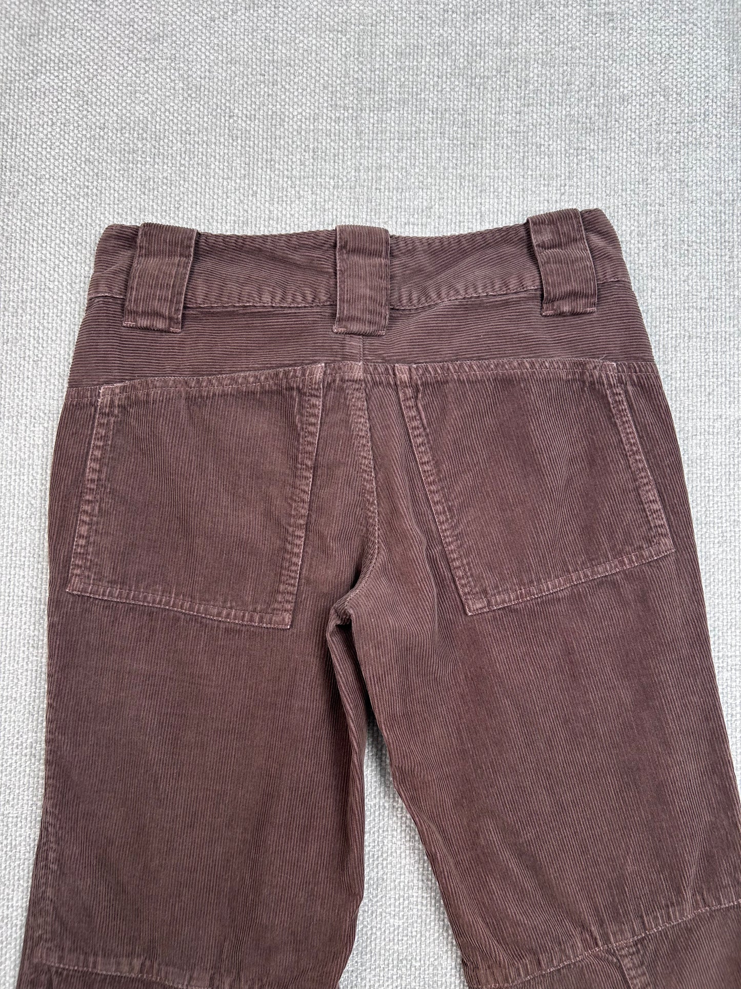 Y2K Brown Corduroy Flares 27"