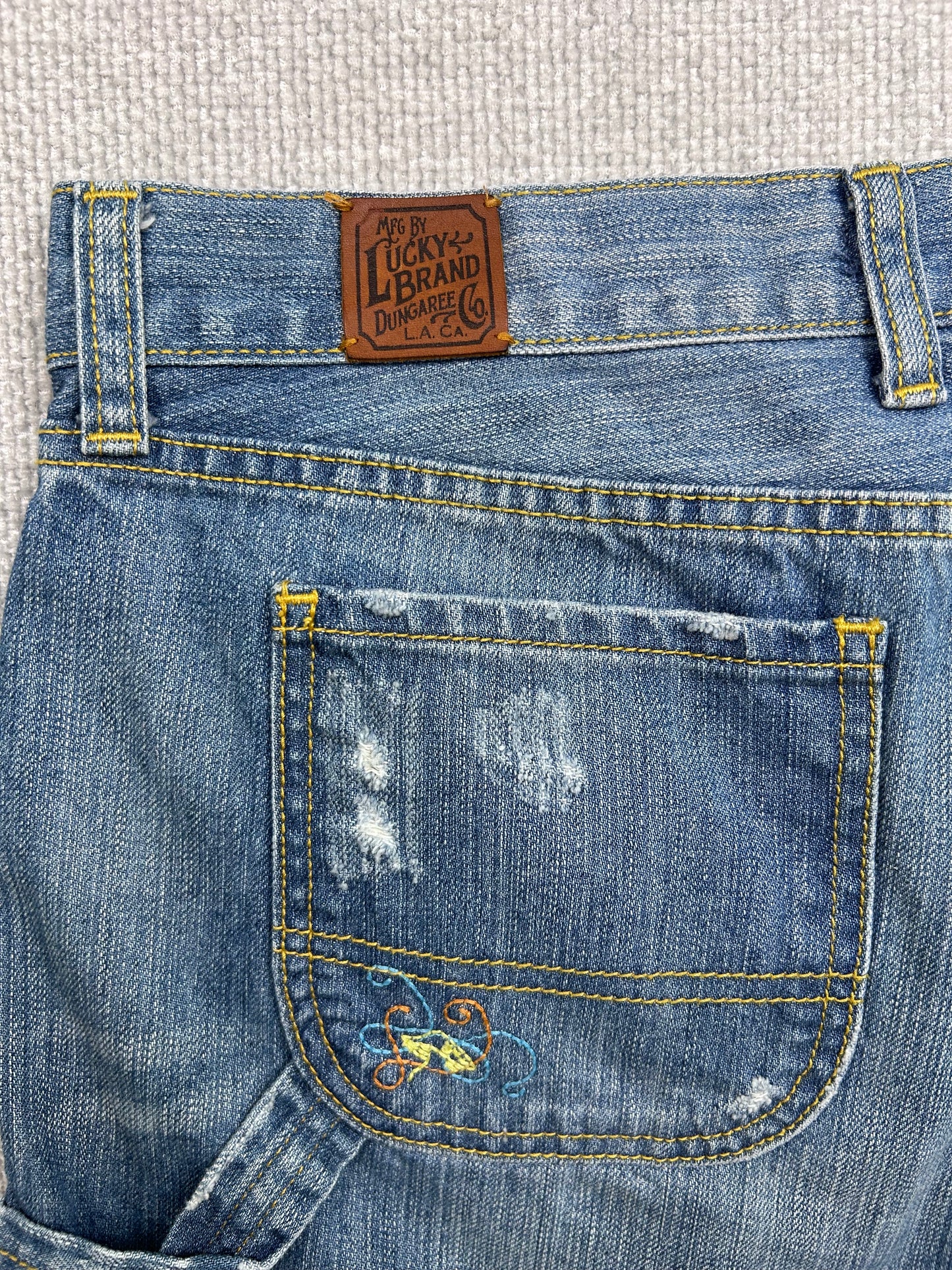 Y2K Lucky Brand Embroidered Skirt 32"