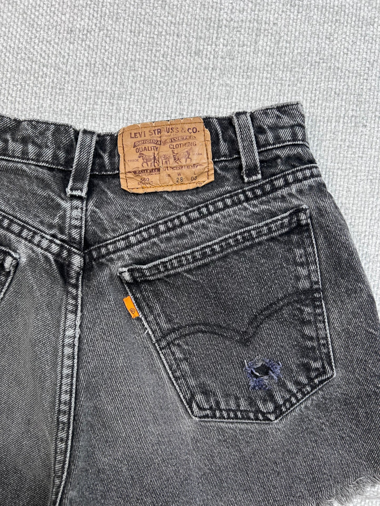 90's Levi's Orange Tab Cutoff Shorts 26"
