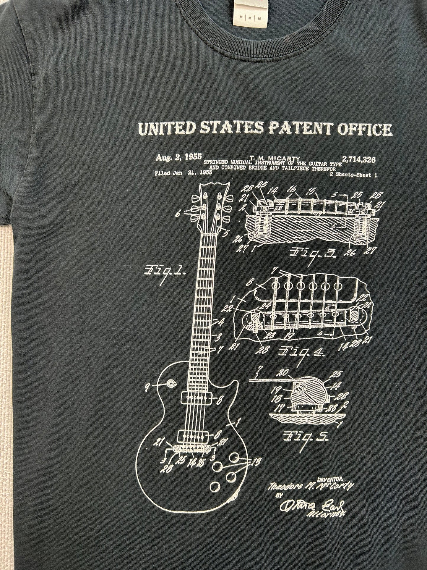 Y2K Guitar Patent Office T-Shirt