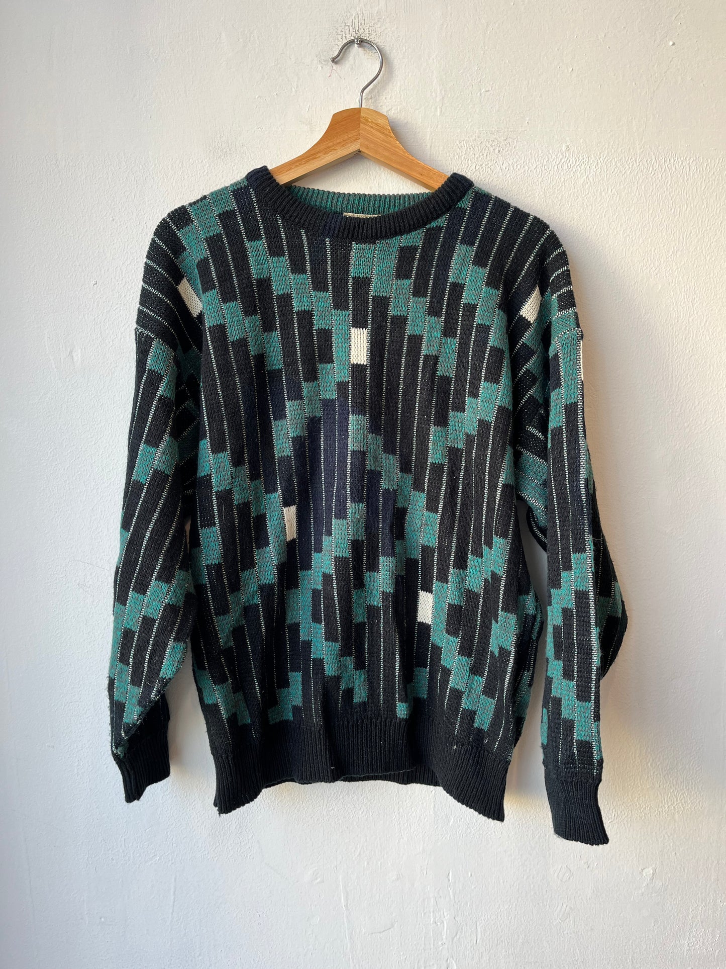 90's Patterned Knit Sweater