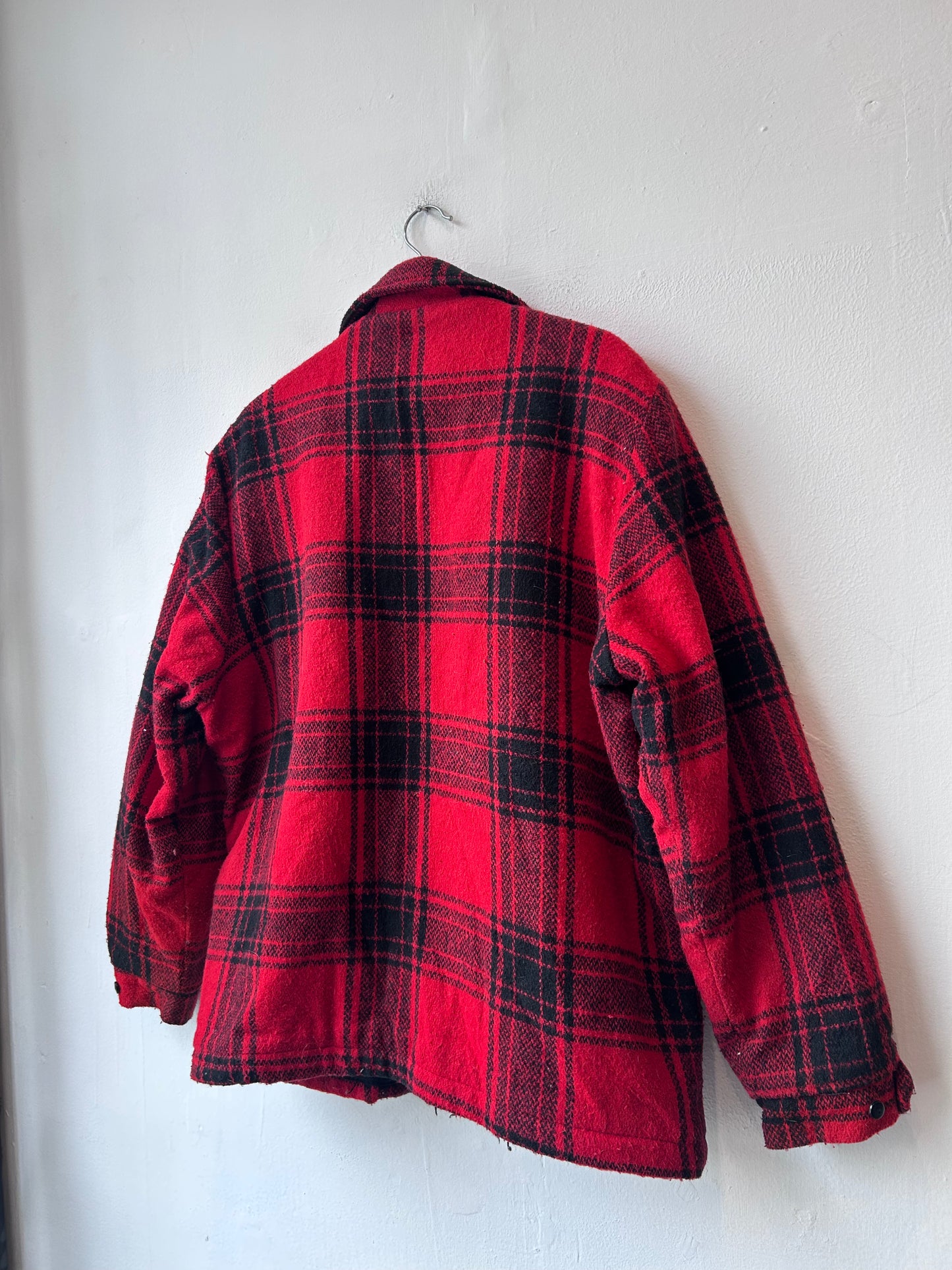 90's Cal Craft Wool Plaid Lined Jacket