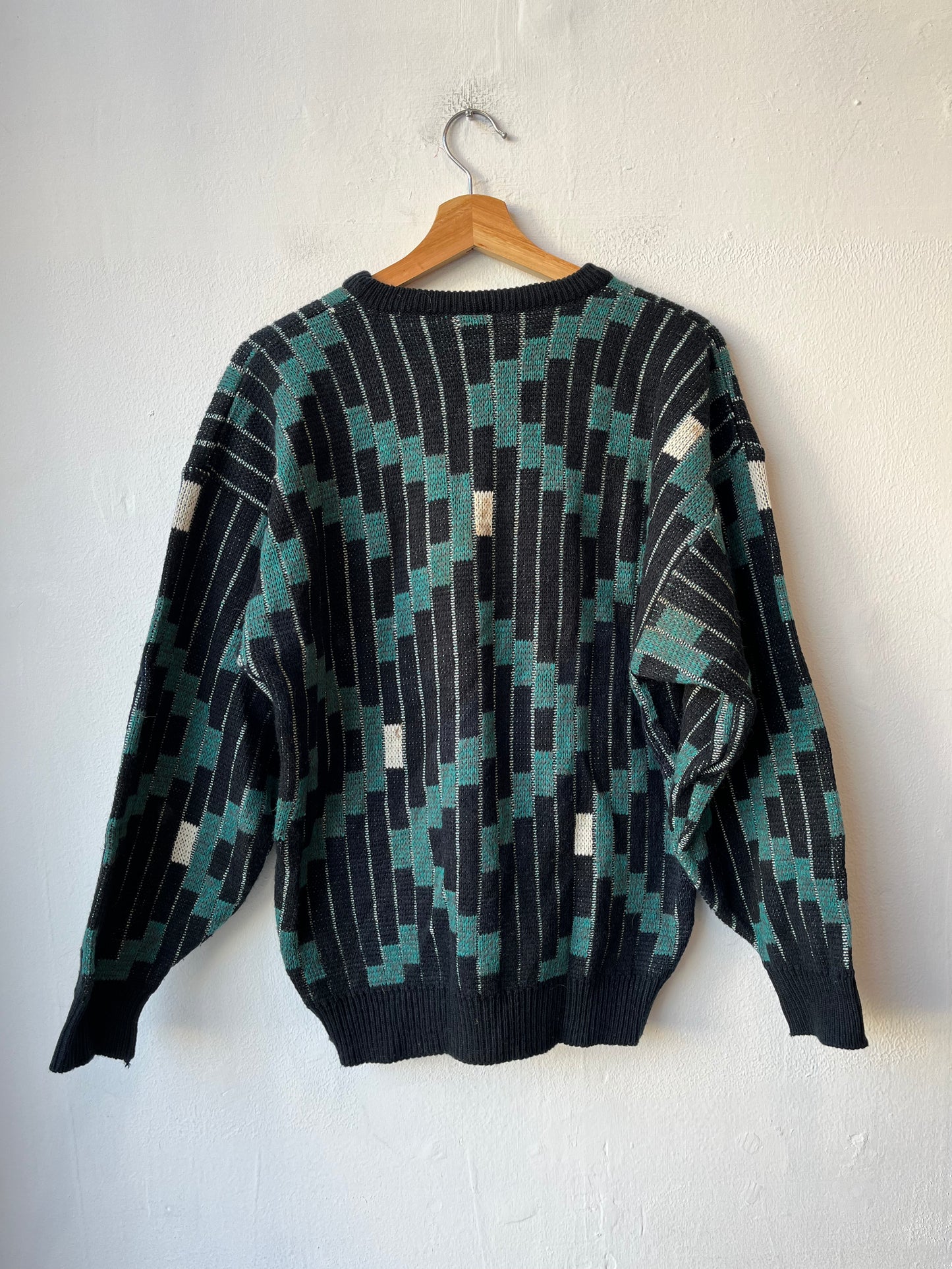 90's Patterned Knit Sweater