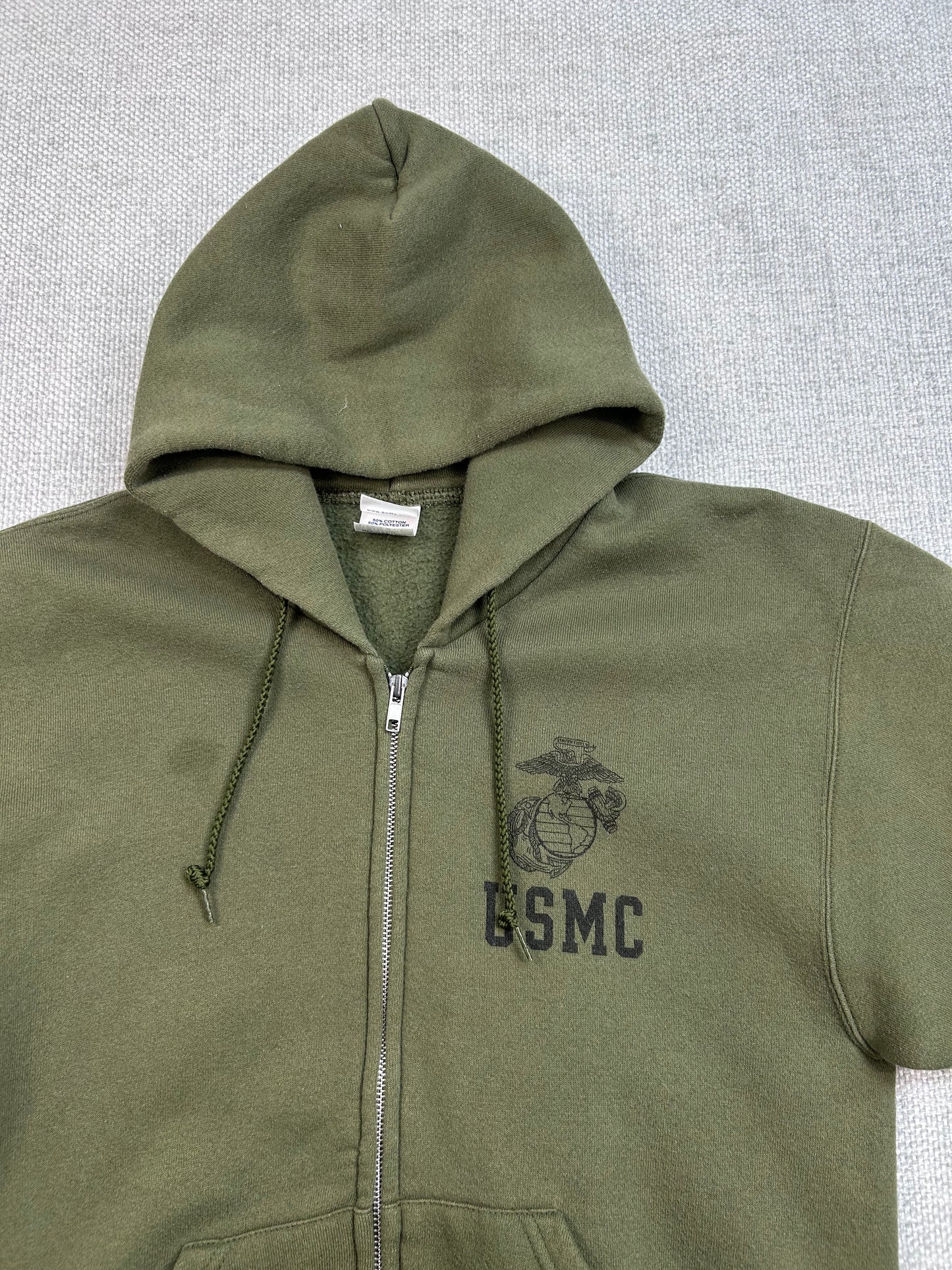 Y2K USMC Zip Up Hoodie