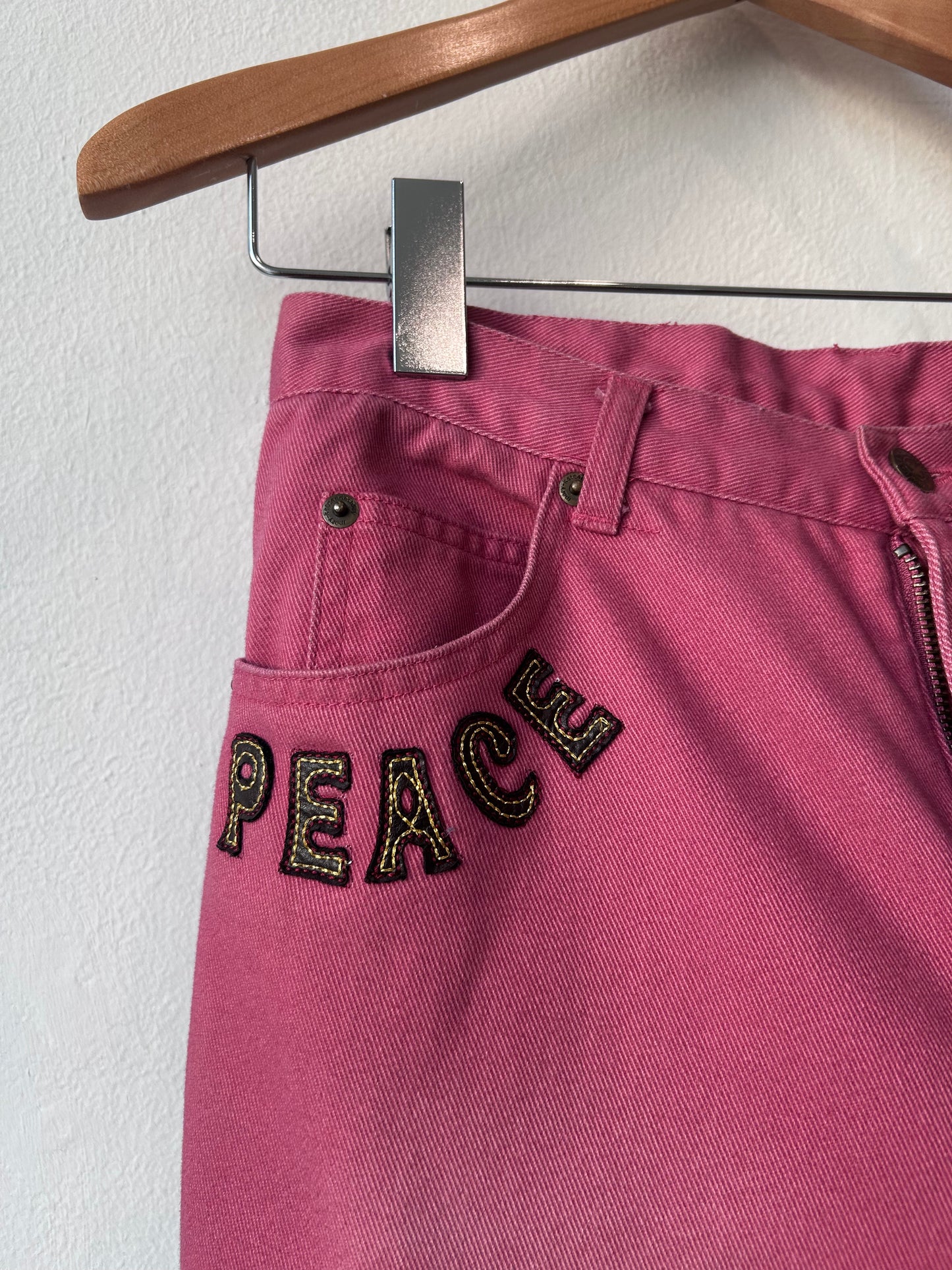 Y2K Mary Kate & Ashley Patchwork Pants 26"