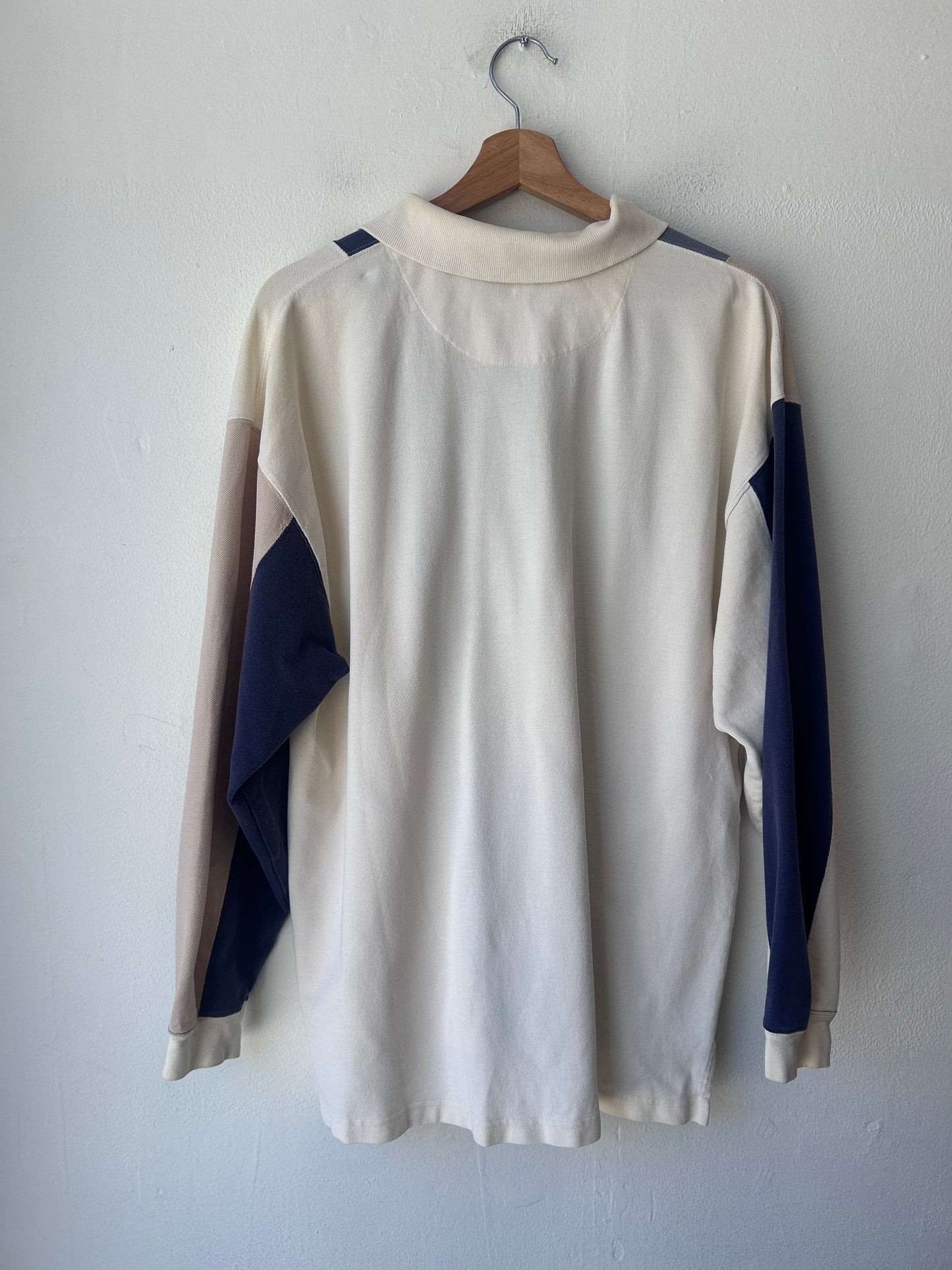 90's Blue/ White Stripe Long Sleeve