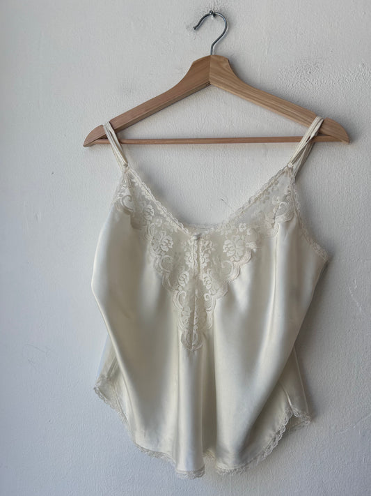90's White Lace Camisole