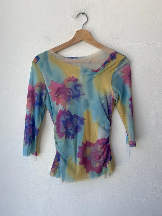 90's Mesh Double Layer Top