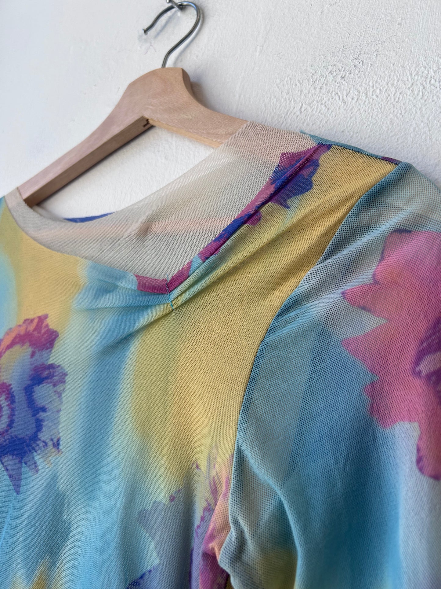 90's Mesh Double Layer Top