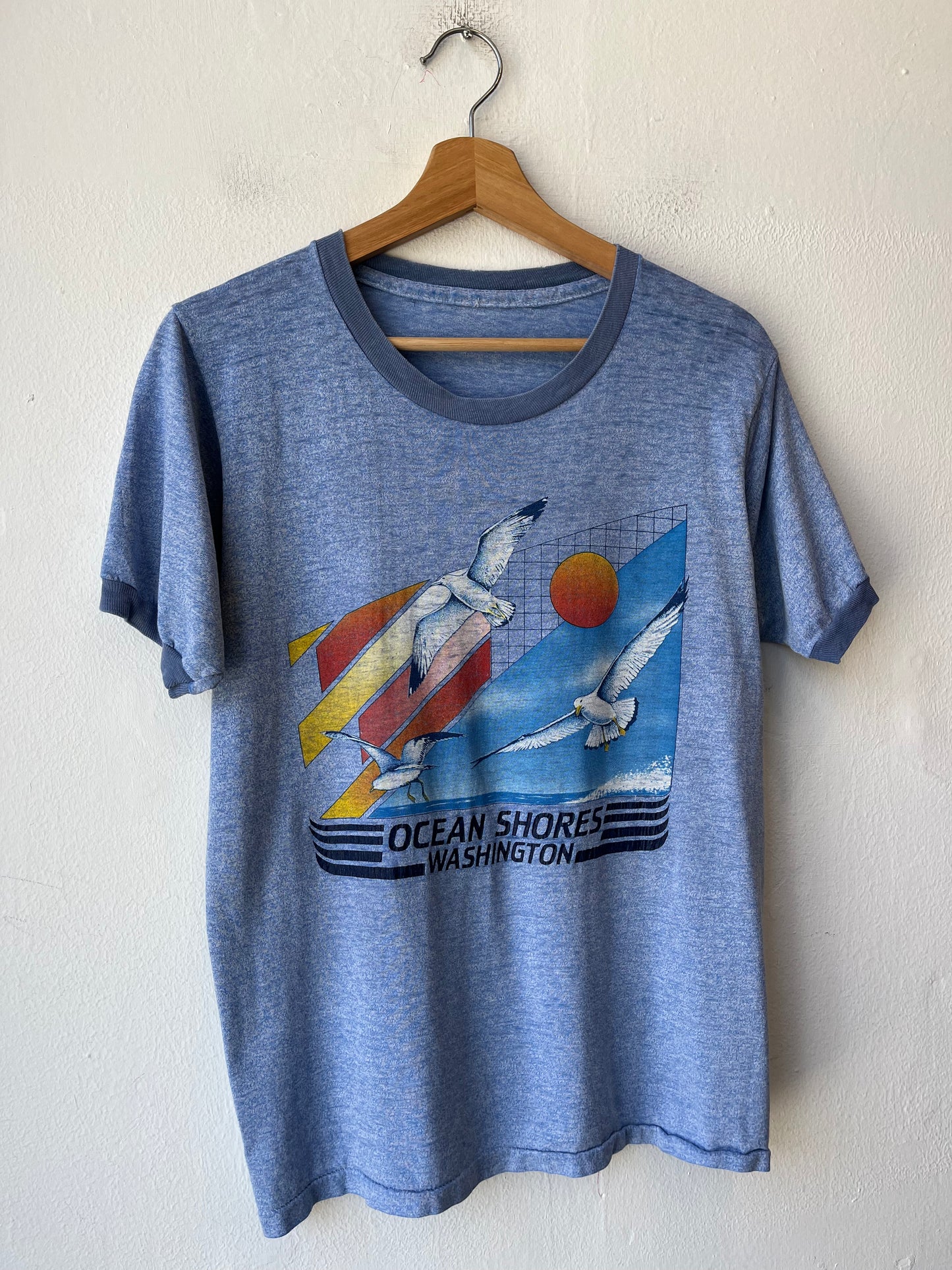 80's Ocean Shores Ringer T-Shirt