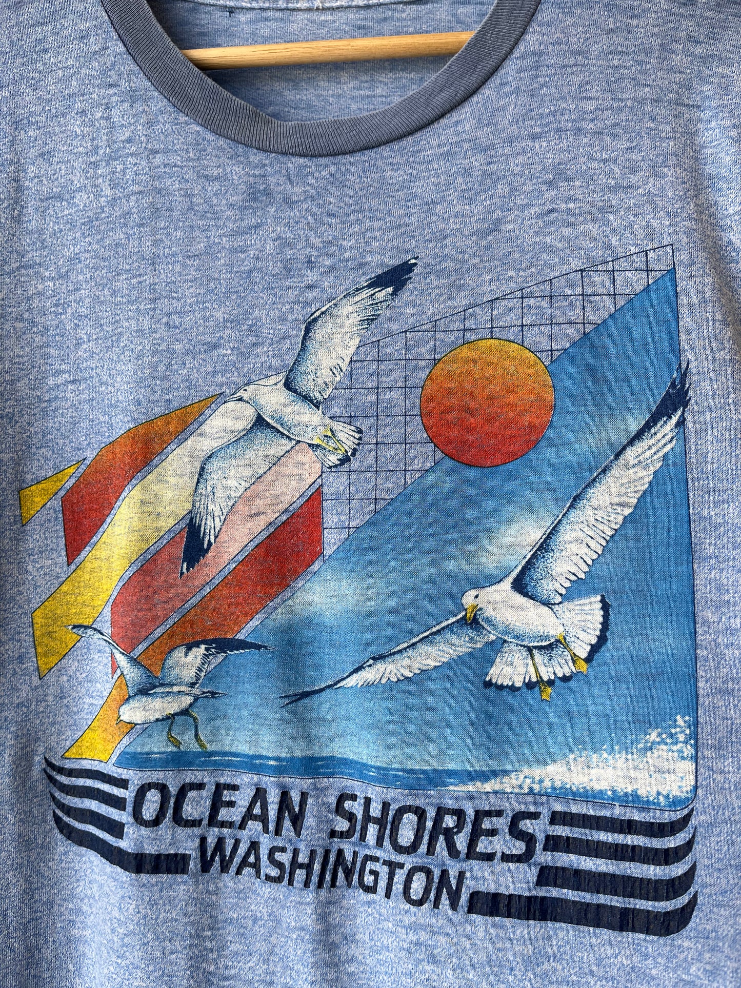 80's Ocean Shores Ringer T-Shirt