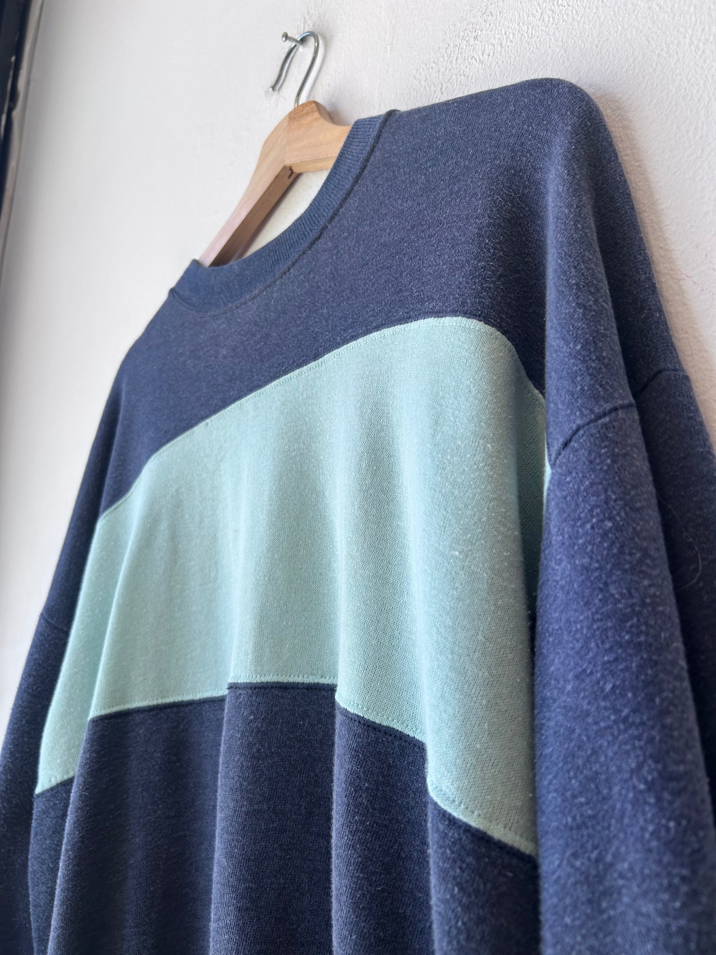 80's Two Tone Blue Sweatshirt