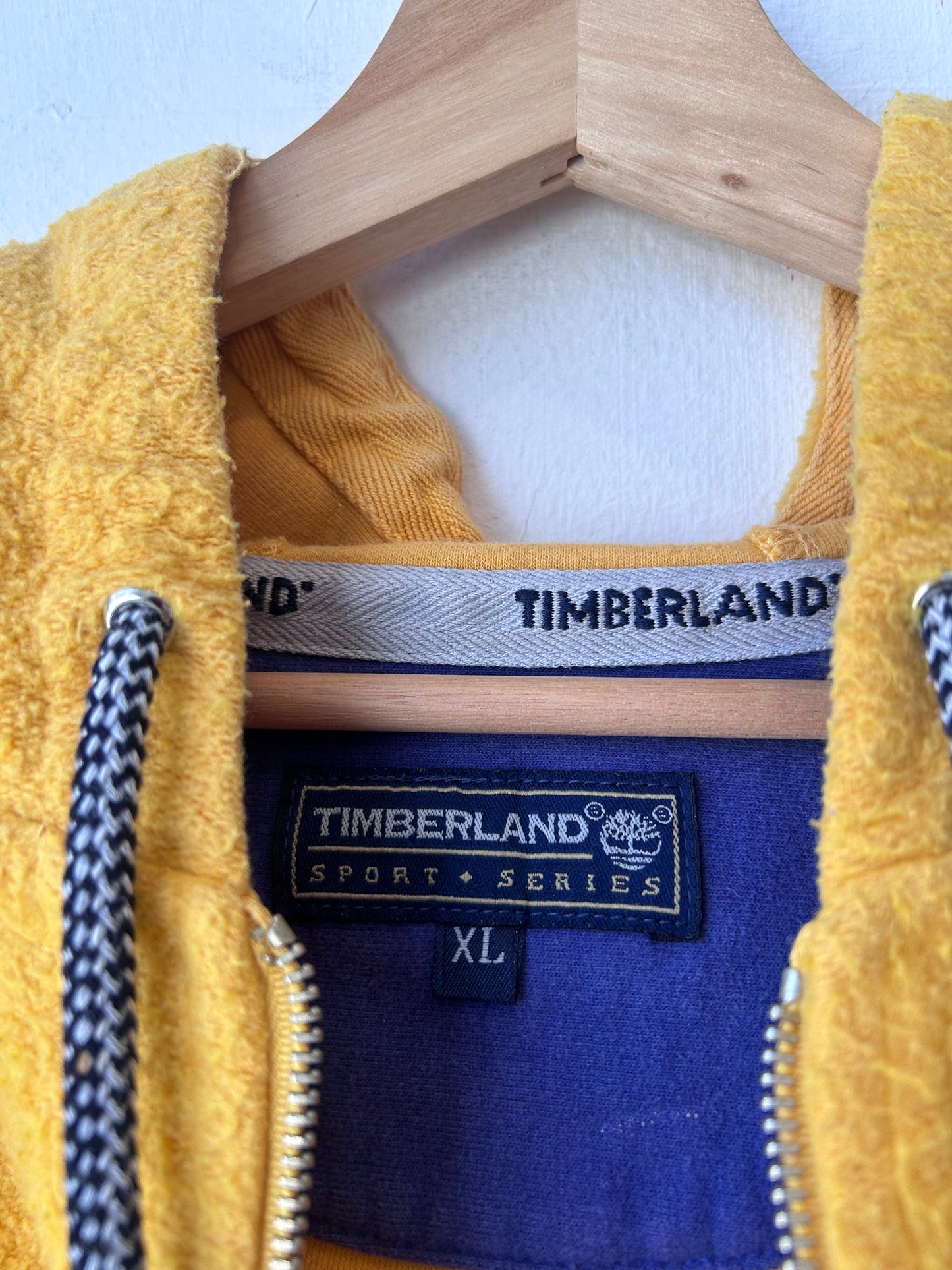 Y2K Timberland 1/4 Zip Hooded Sweatshirt
