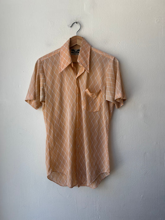 70's Patterned Button Up Shirt
