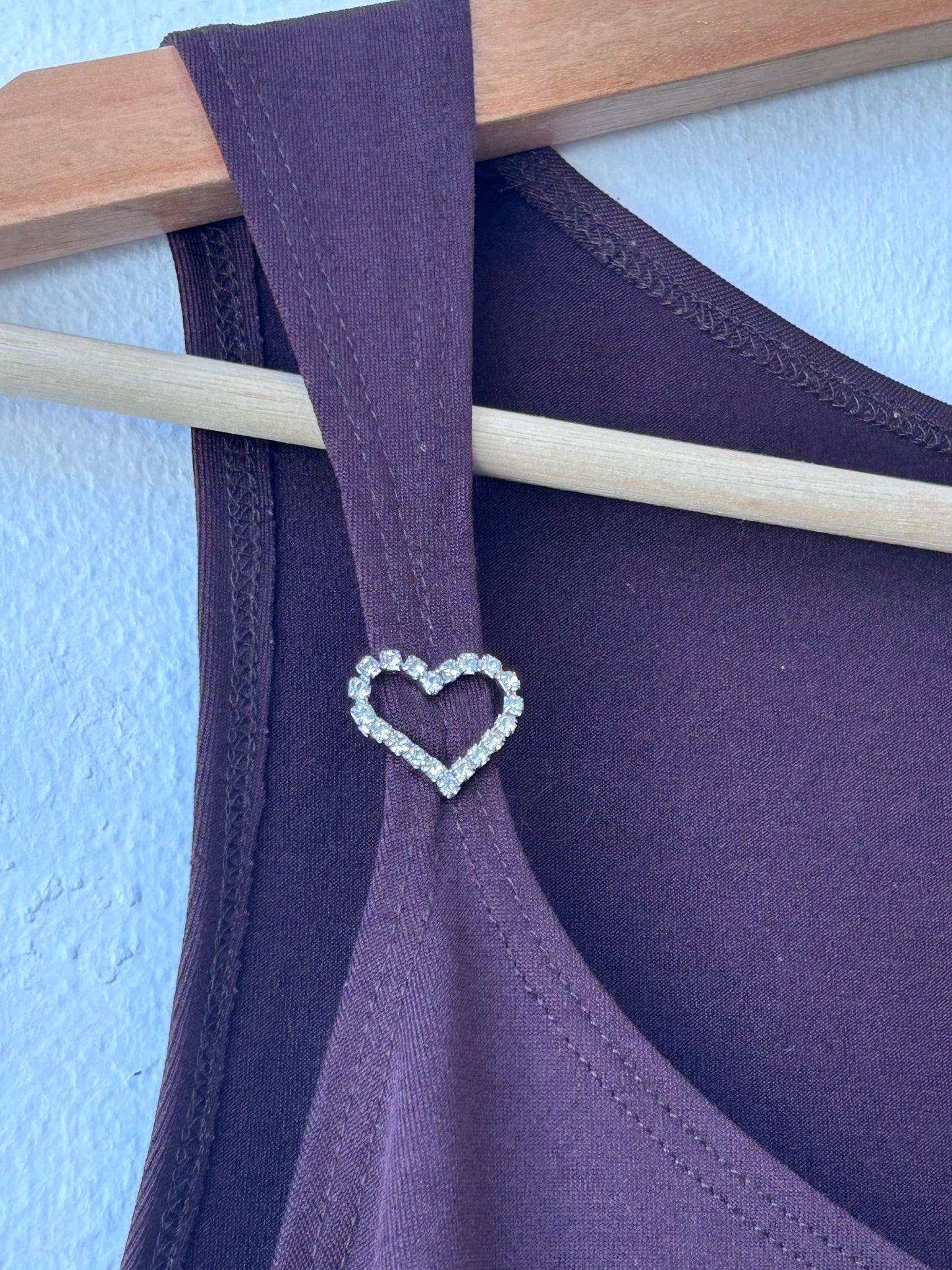 90's Rhinestone Heart Tank Top