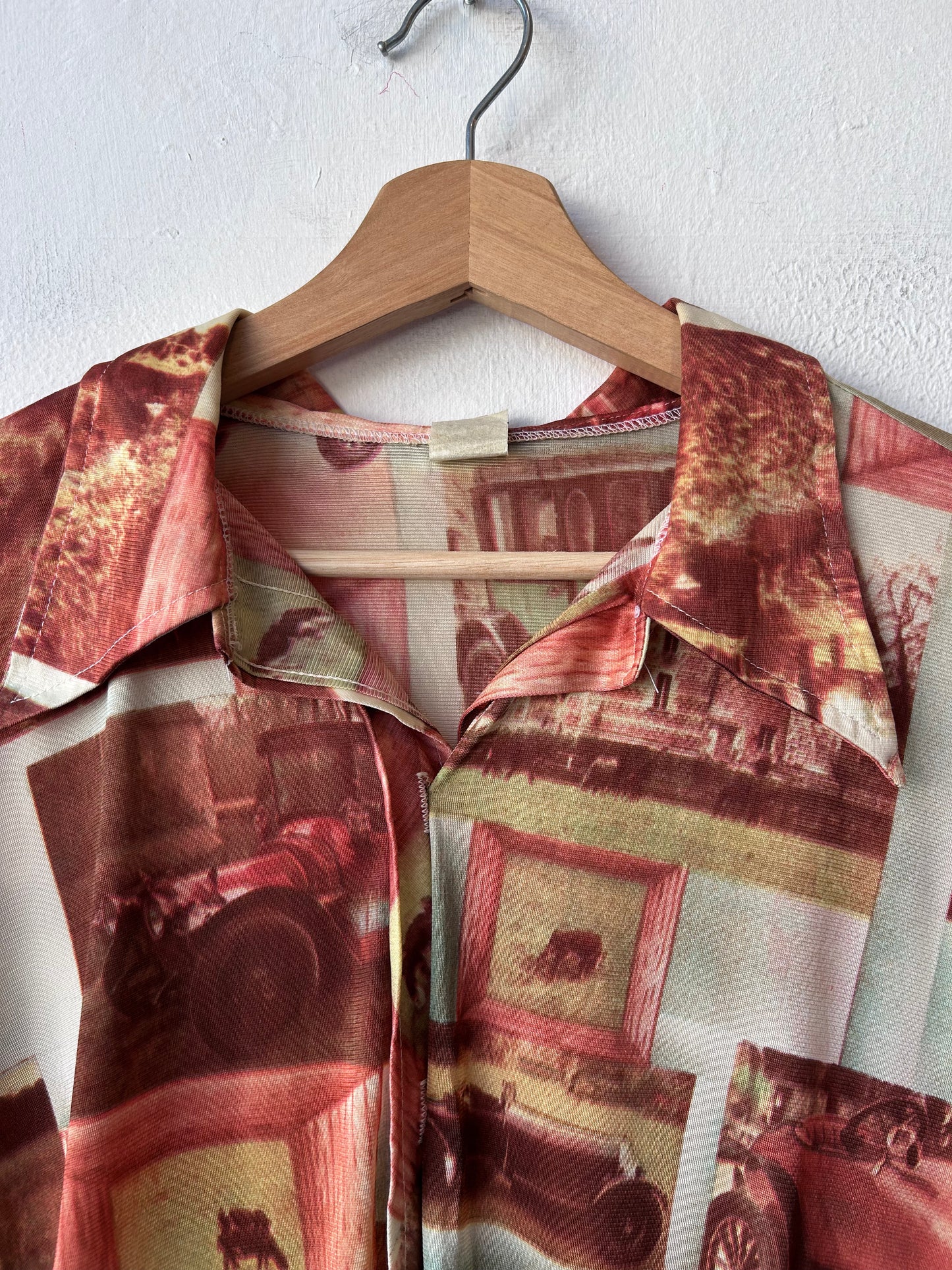 70's Automobile Button Down Shirt