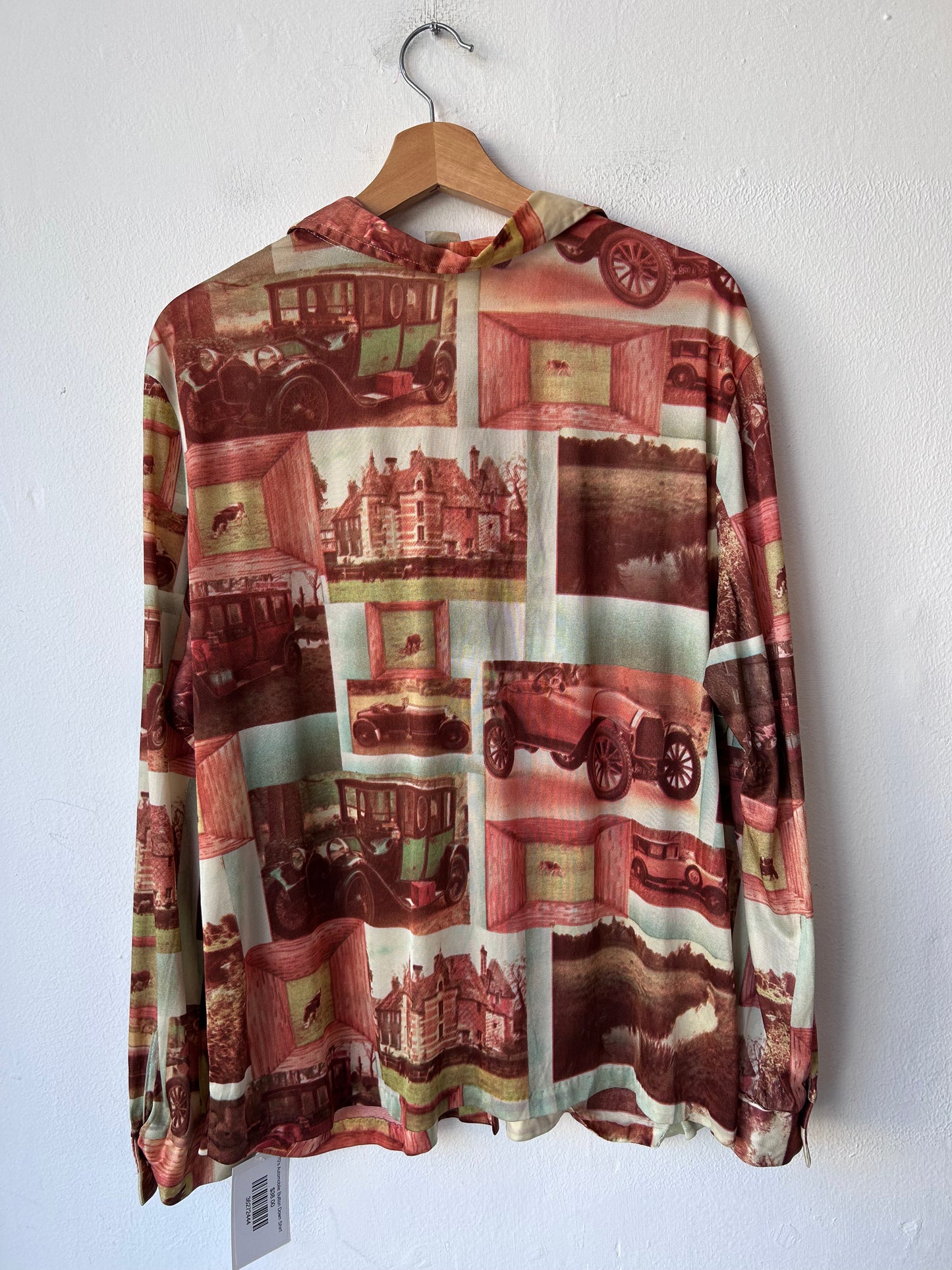 70's Automobile Button Down Shirt