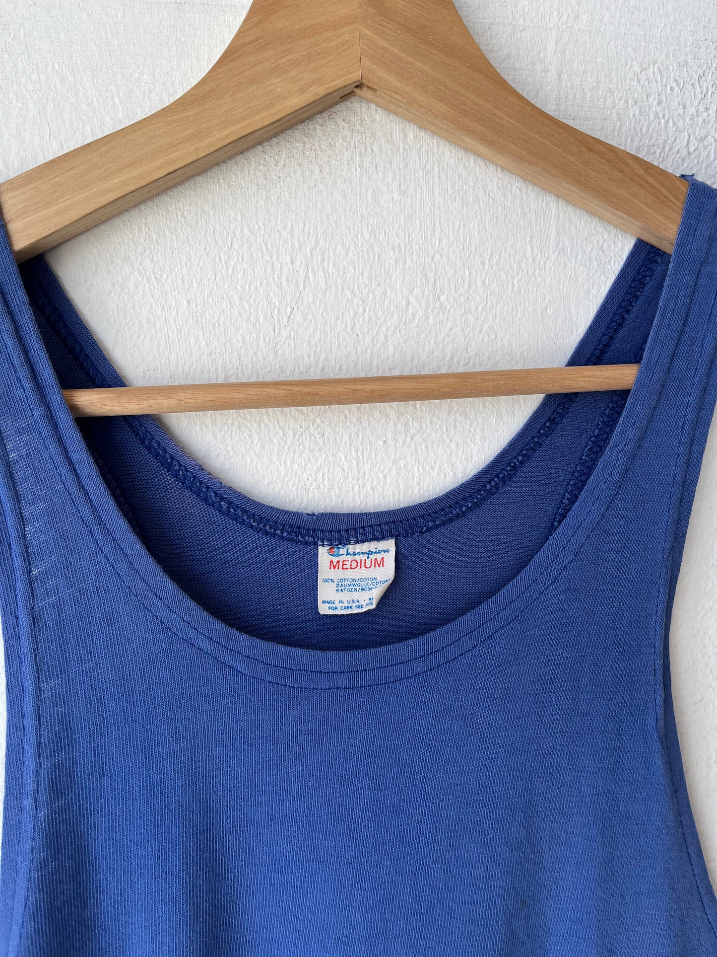 80's Blue Champion Tank Top