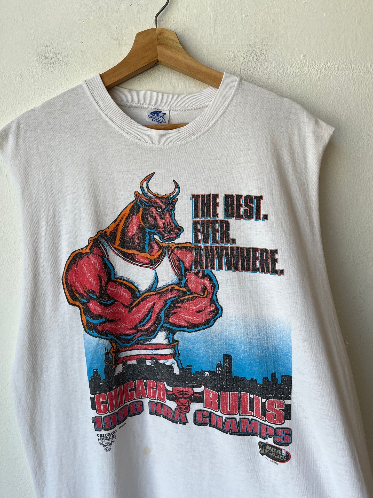 1996 Chicago Bulls Cutoff Shirt