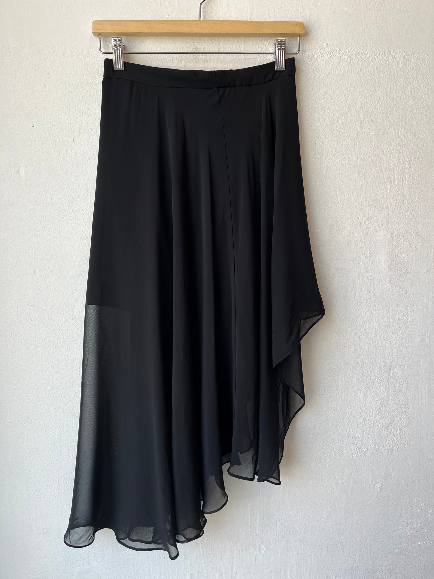 Y2K Asymmetrical Sheer Skirt 26"