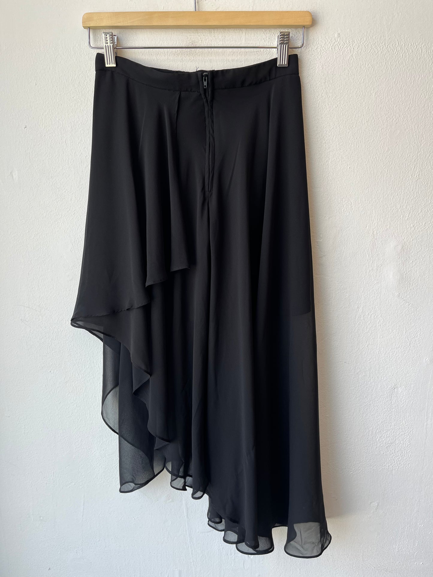 Y2K Asymmetrical Sheer Skirt 26"