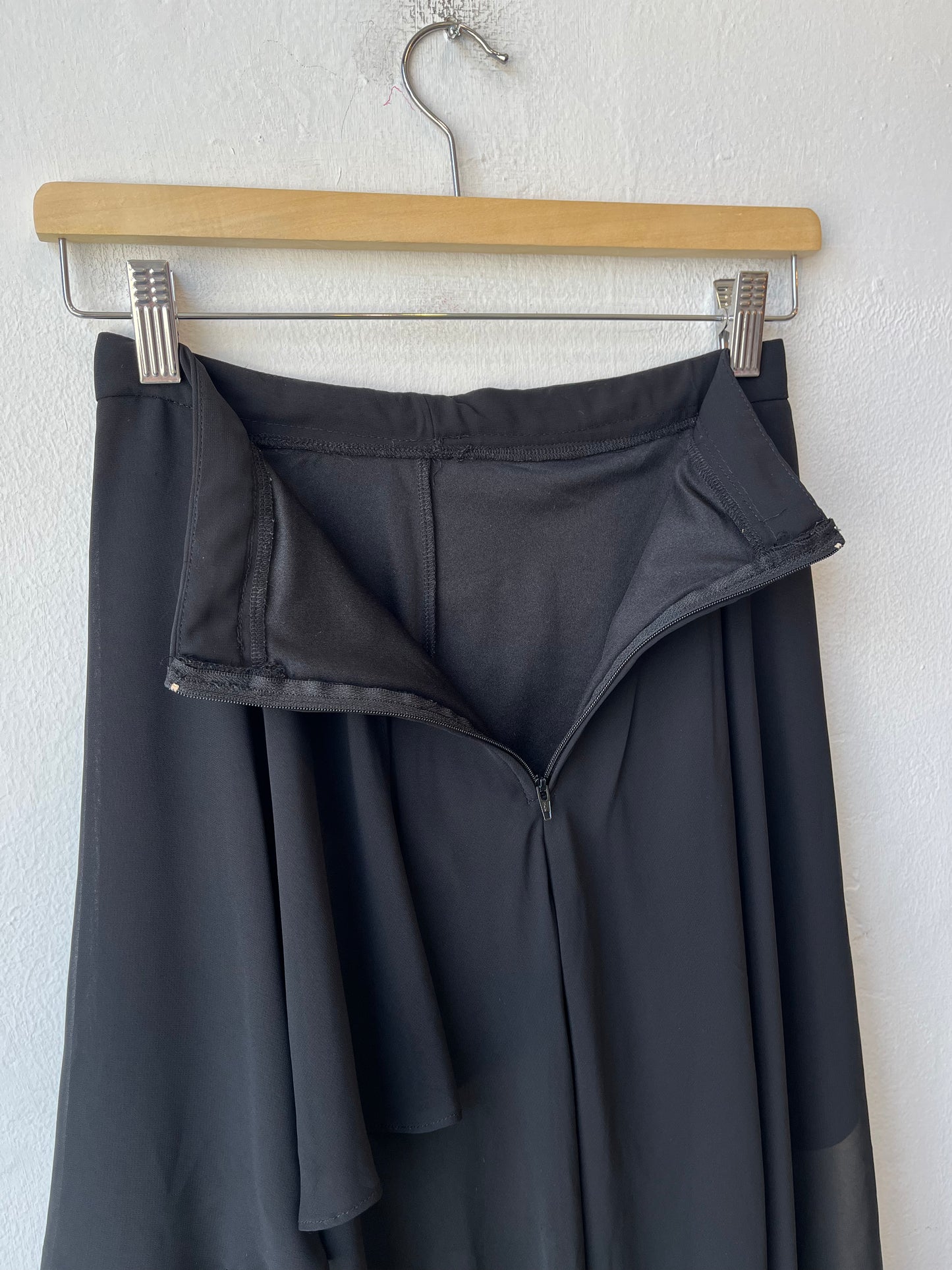 Y2K Asymmetrical Sheer Skirt 26"