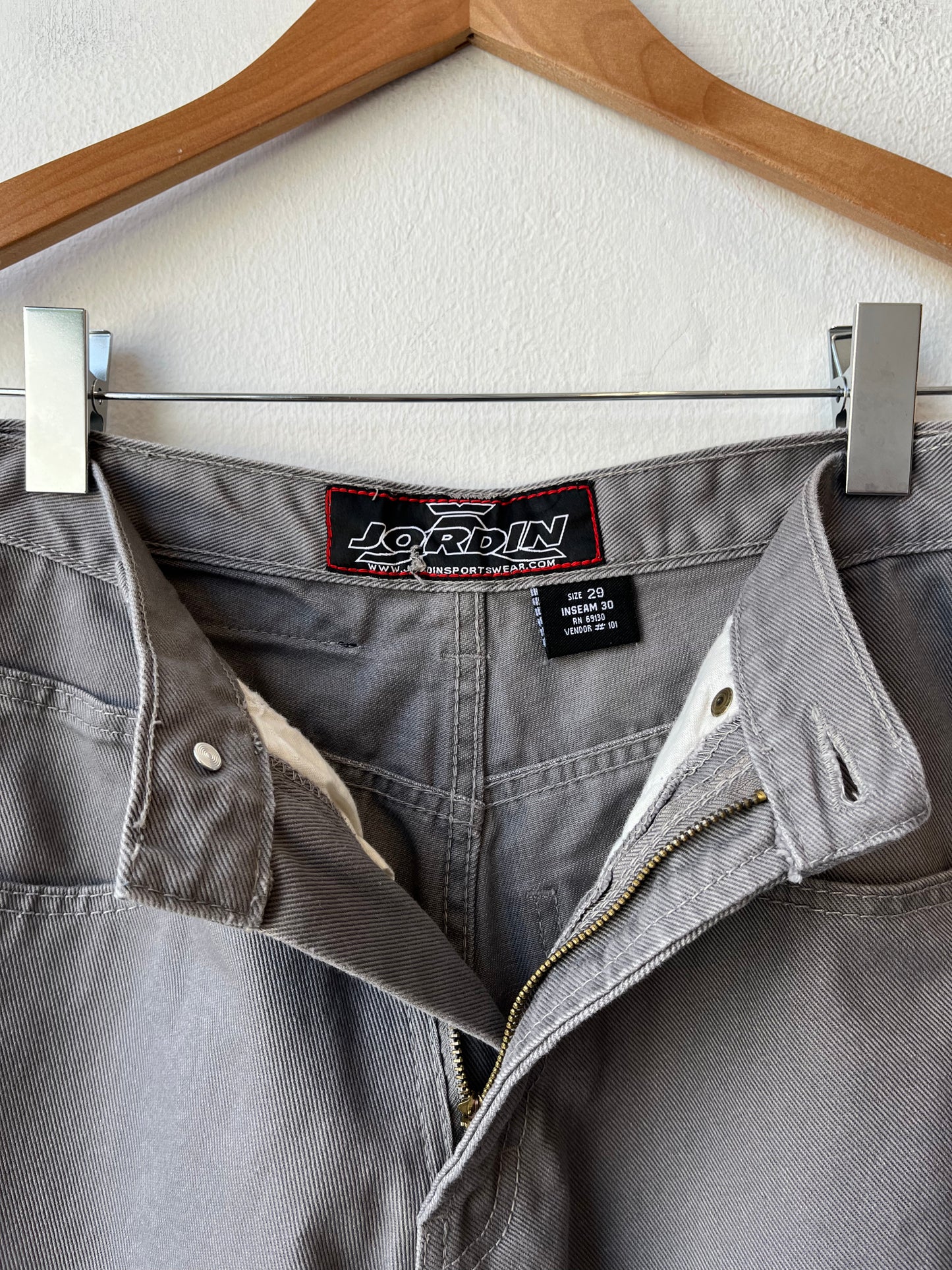 Y2K Gray Baggy Jeans 27"