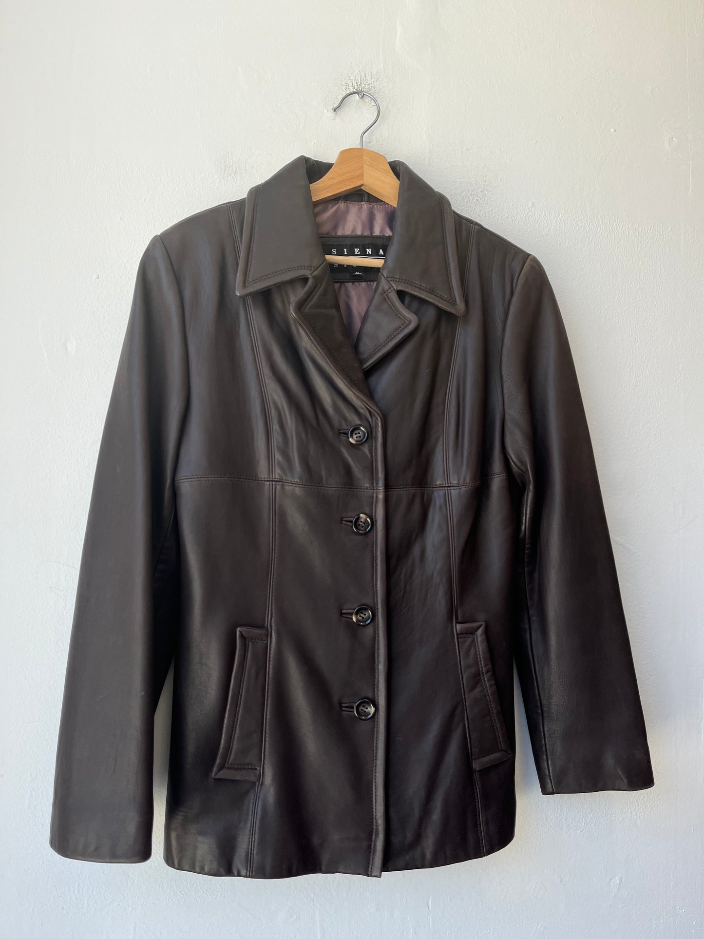 Y2K Leather Coat