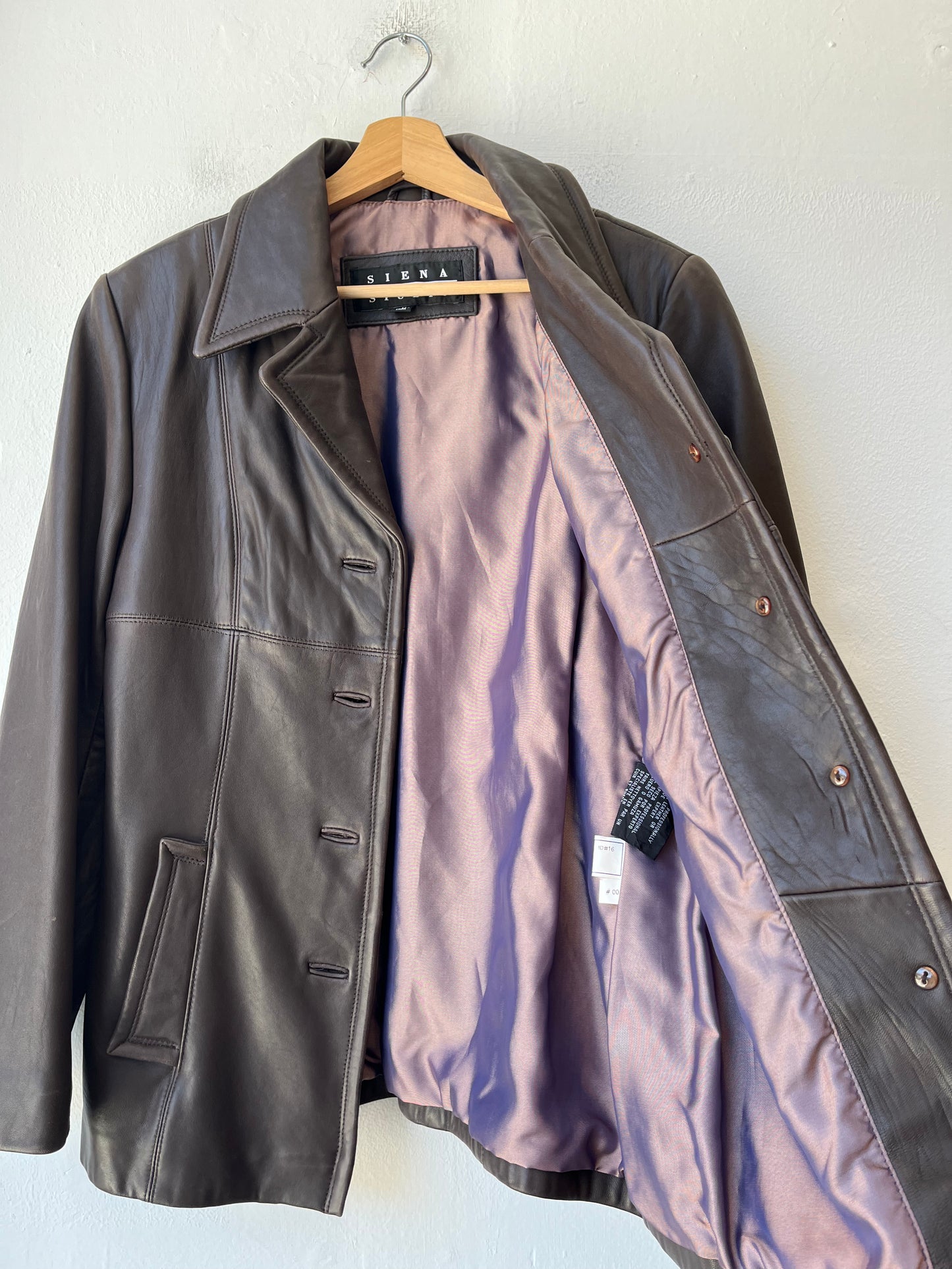 Y2K Leather Coat