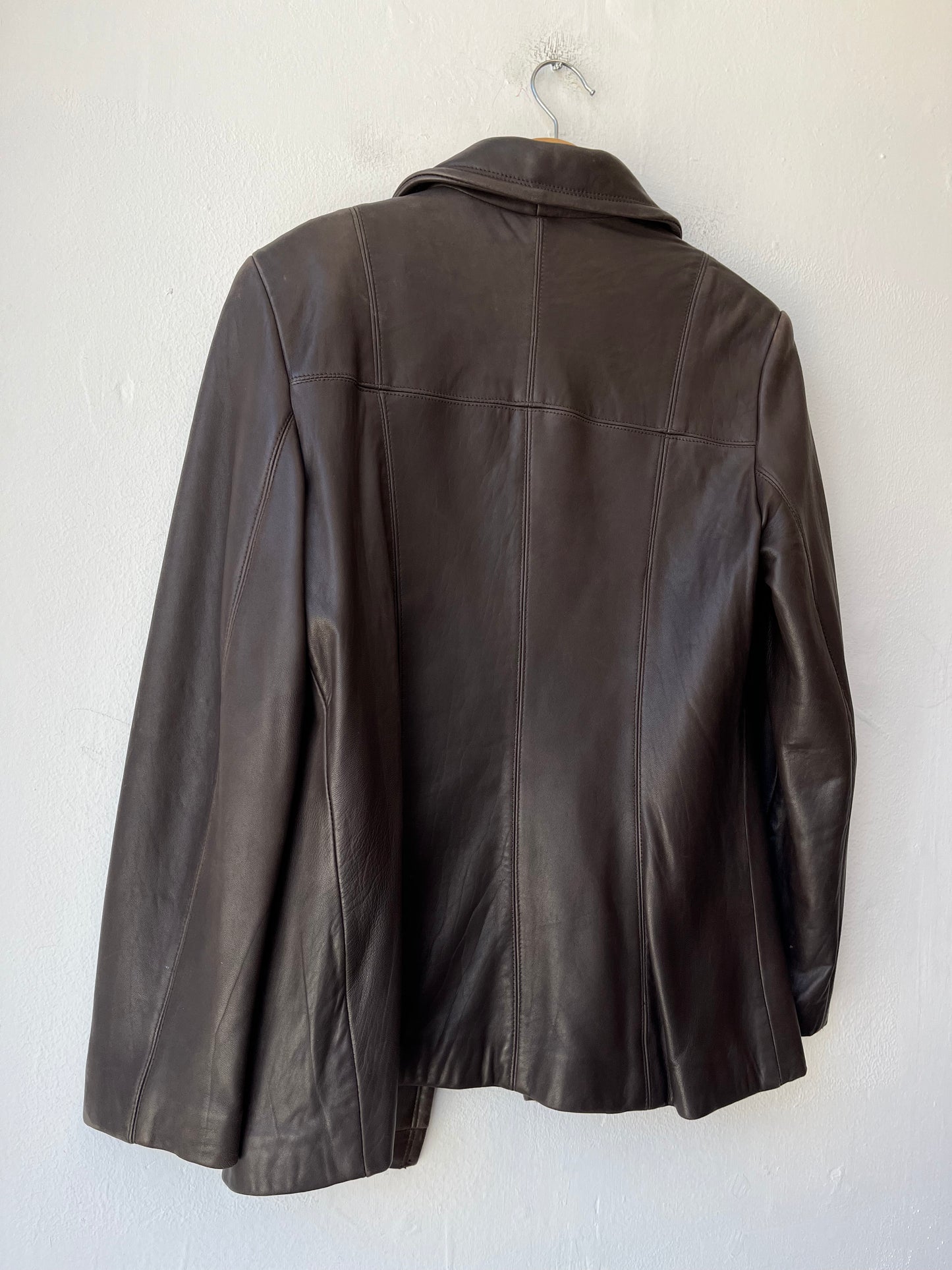 Y2K Leather Coat