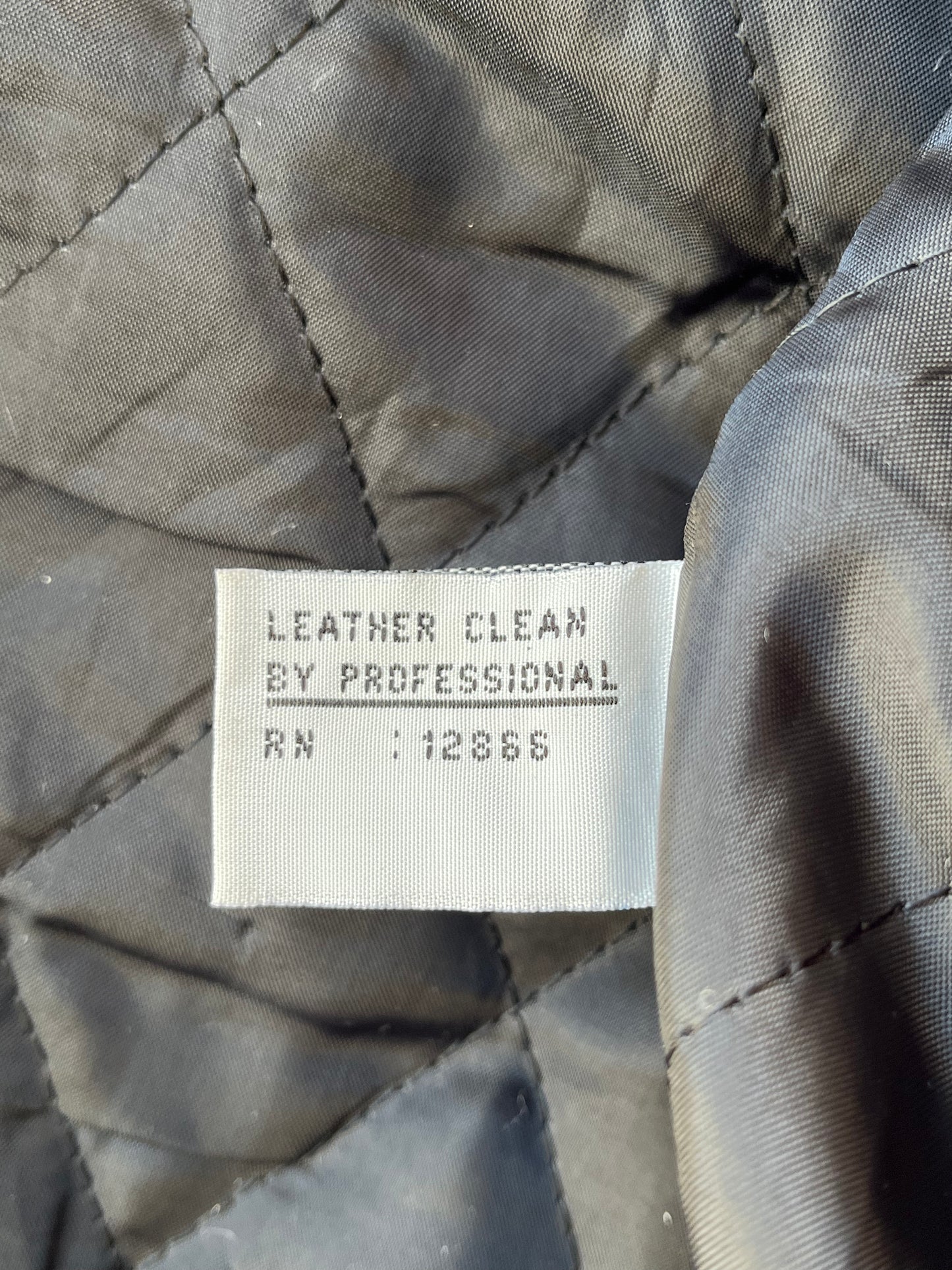 90's Black Leather Bomber Jacket