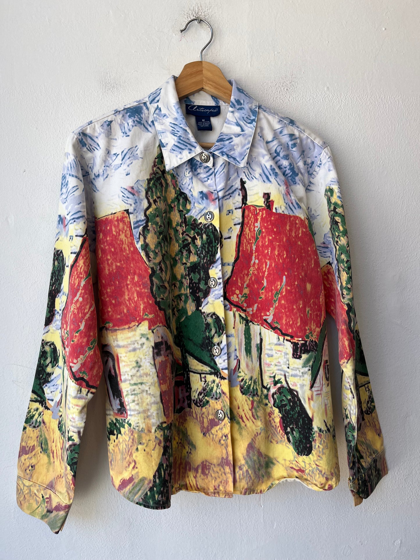 Y2K Scenic Painting Shirt