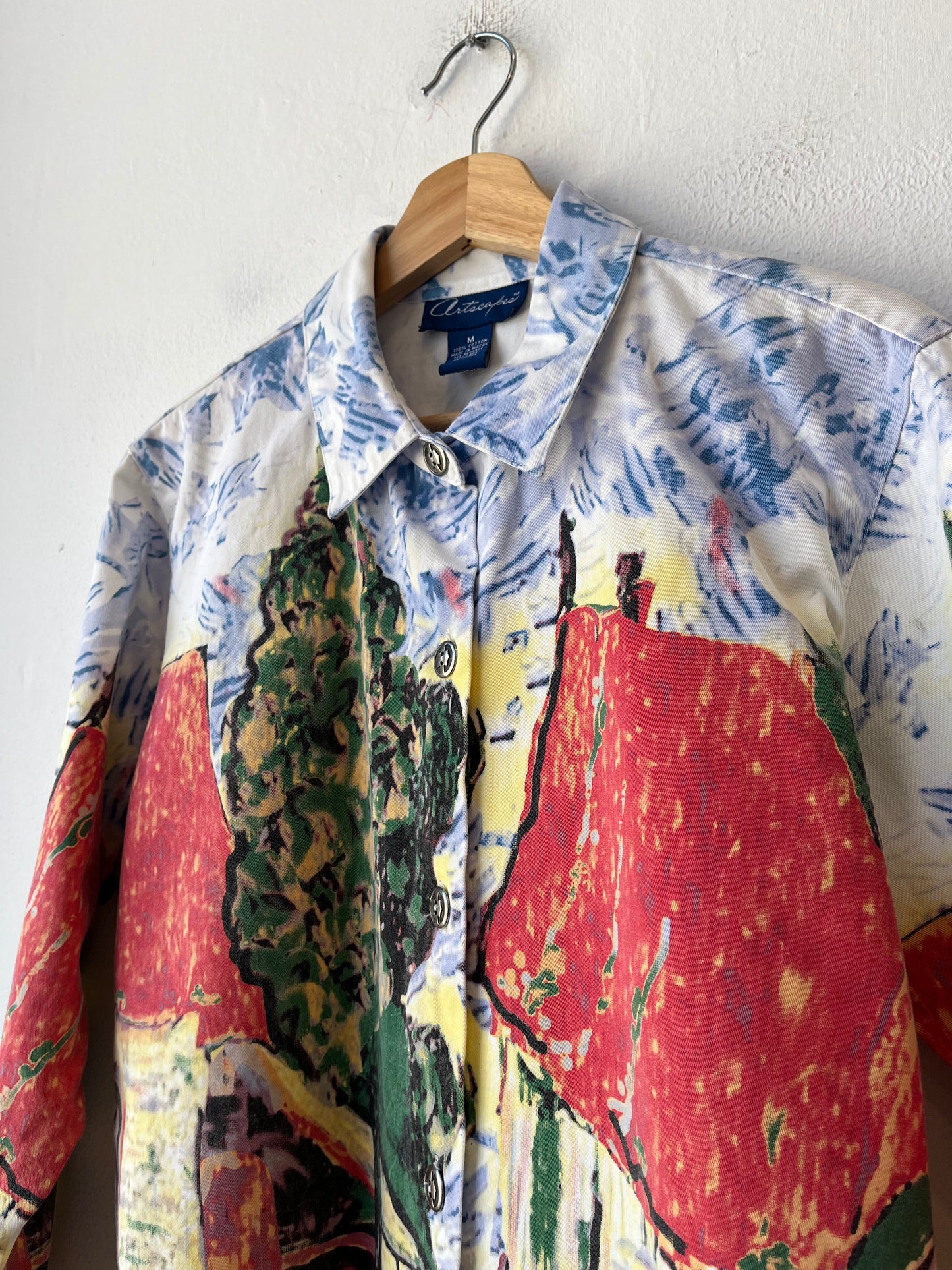 Y2K Scenic Painting Shirt