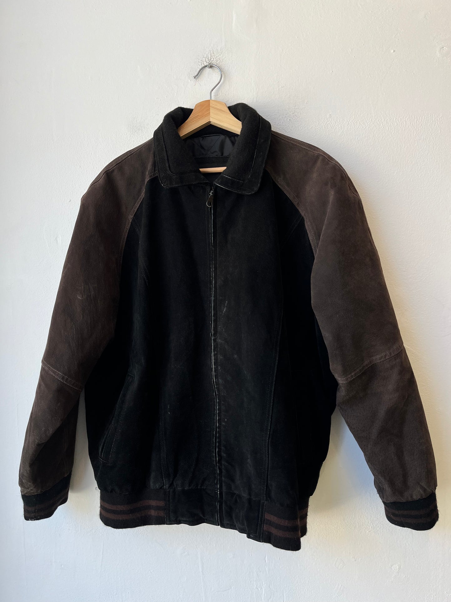 Y2K Suede Bomber Jacket