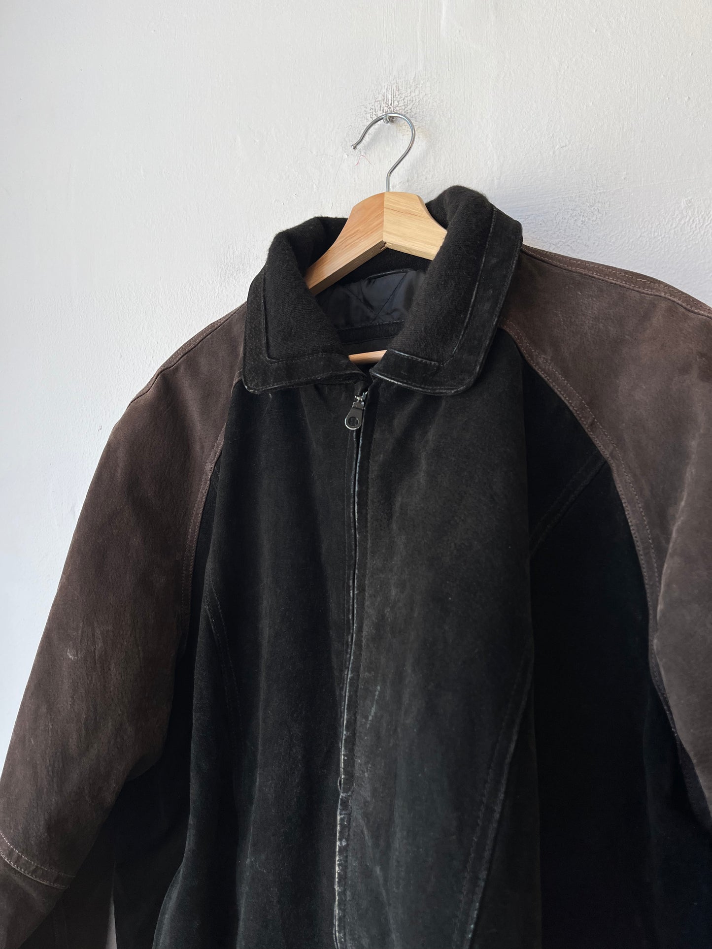 Y2K Suede Bomber Jacket