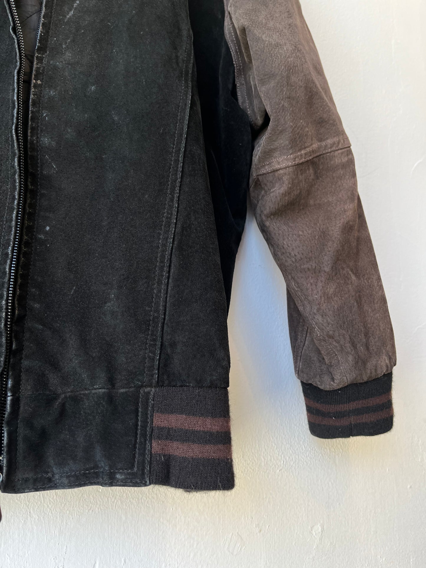 Y2K Suede Bomber Jacket