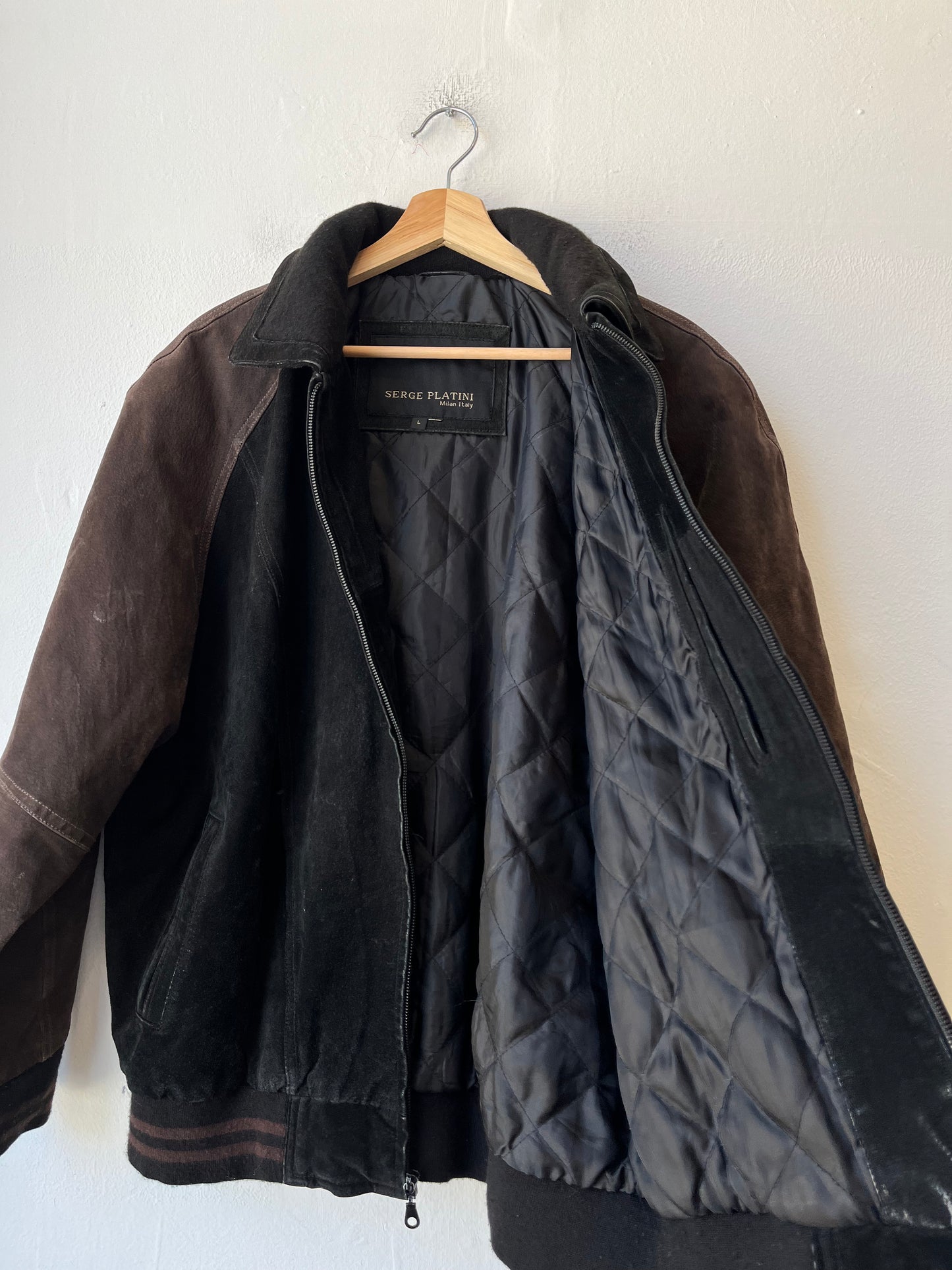 Y2K Suede Bomber Jacket