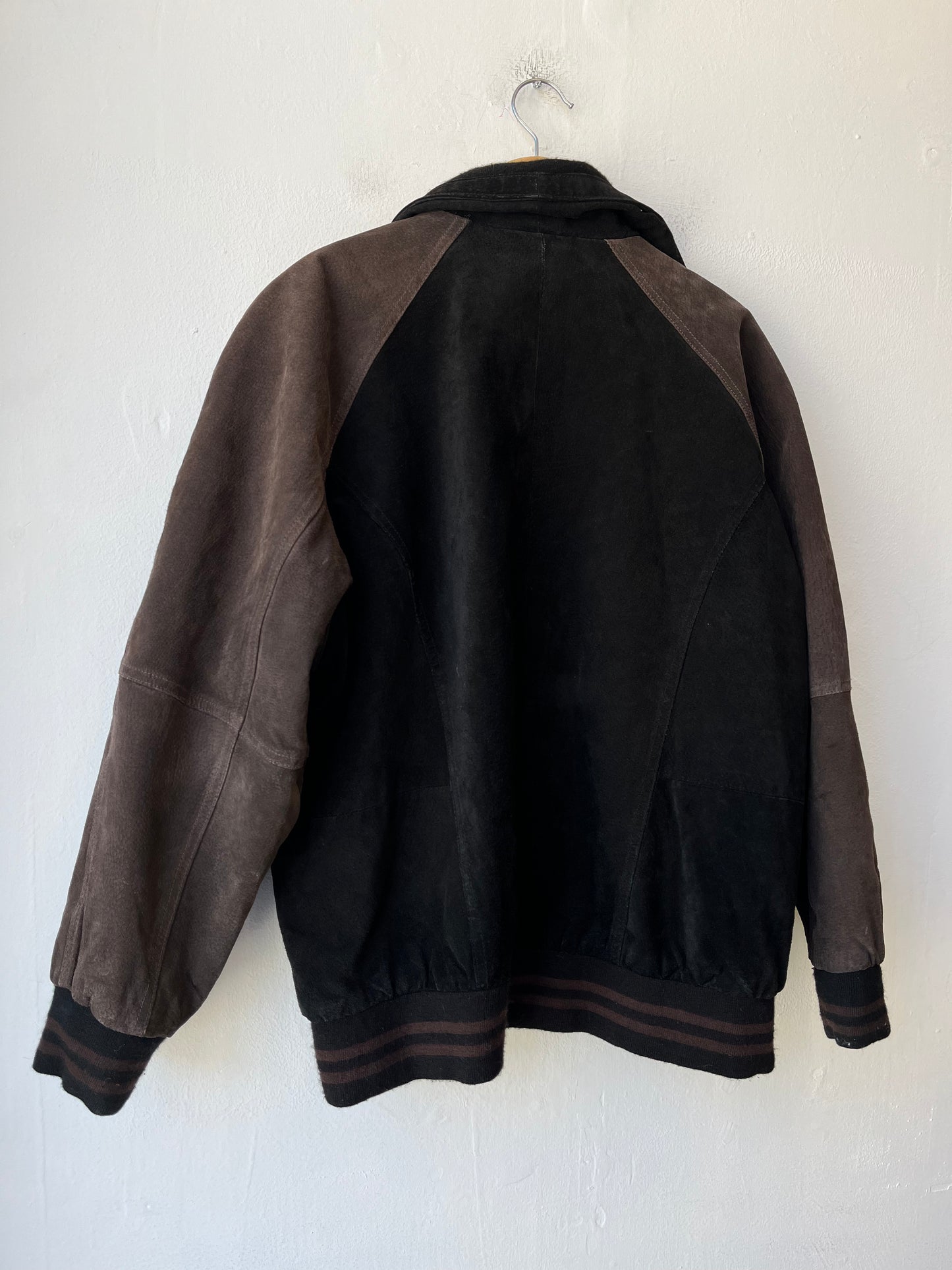 Y2K Suede Bomber Jacket